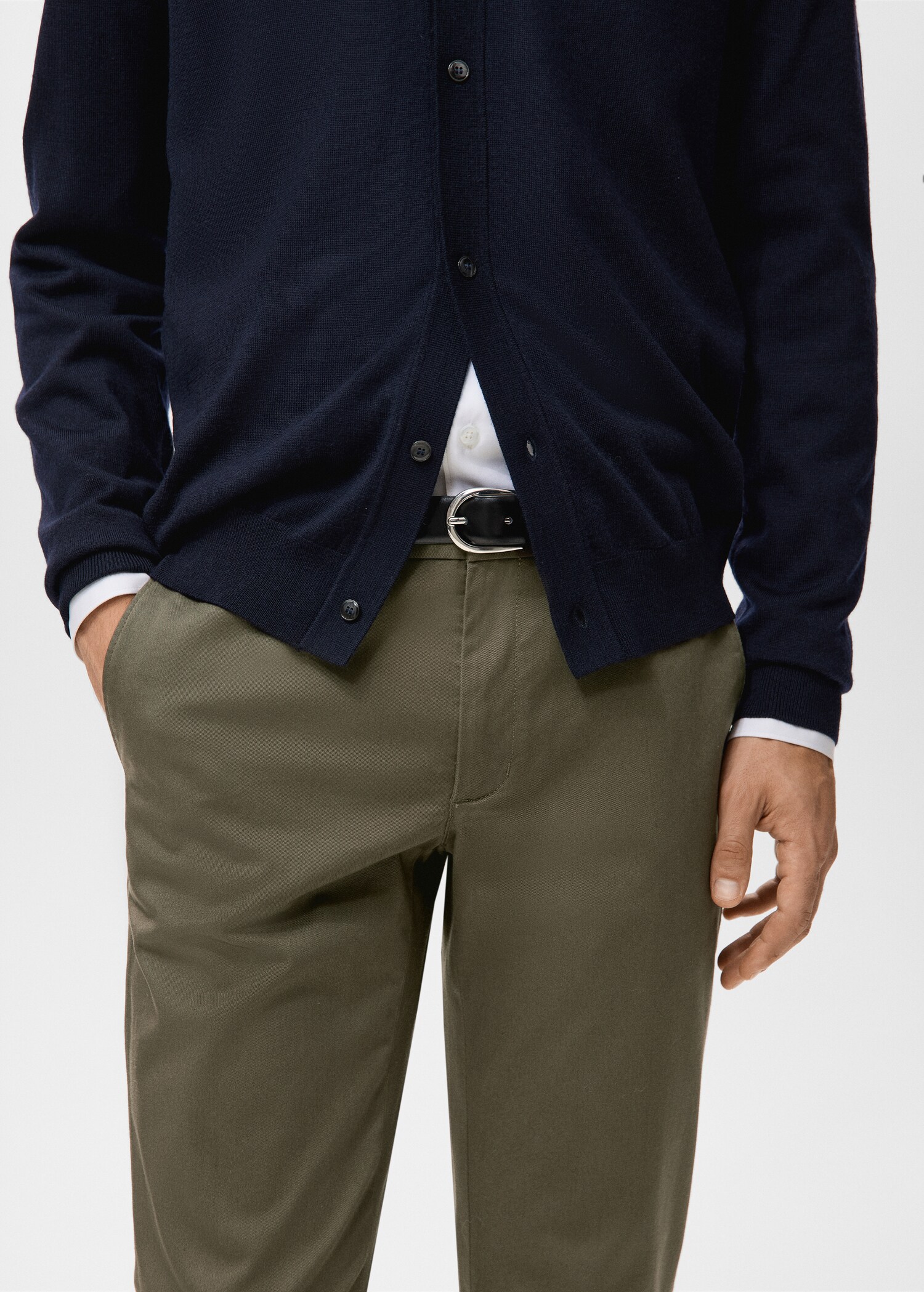Pantalón Barna slim fit chino sarga - Detalle del artículo 1