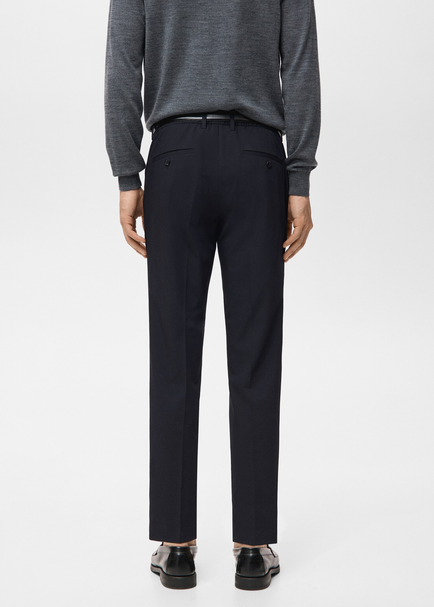 Pantalón Barna slim fit chino sarga - Reverso del artículo