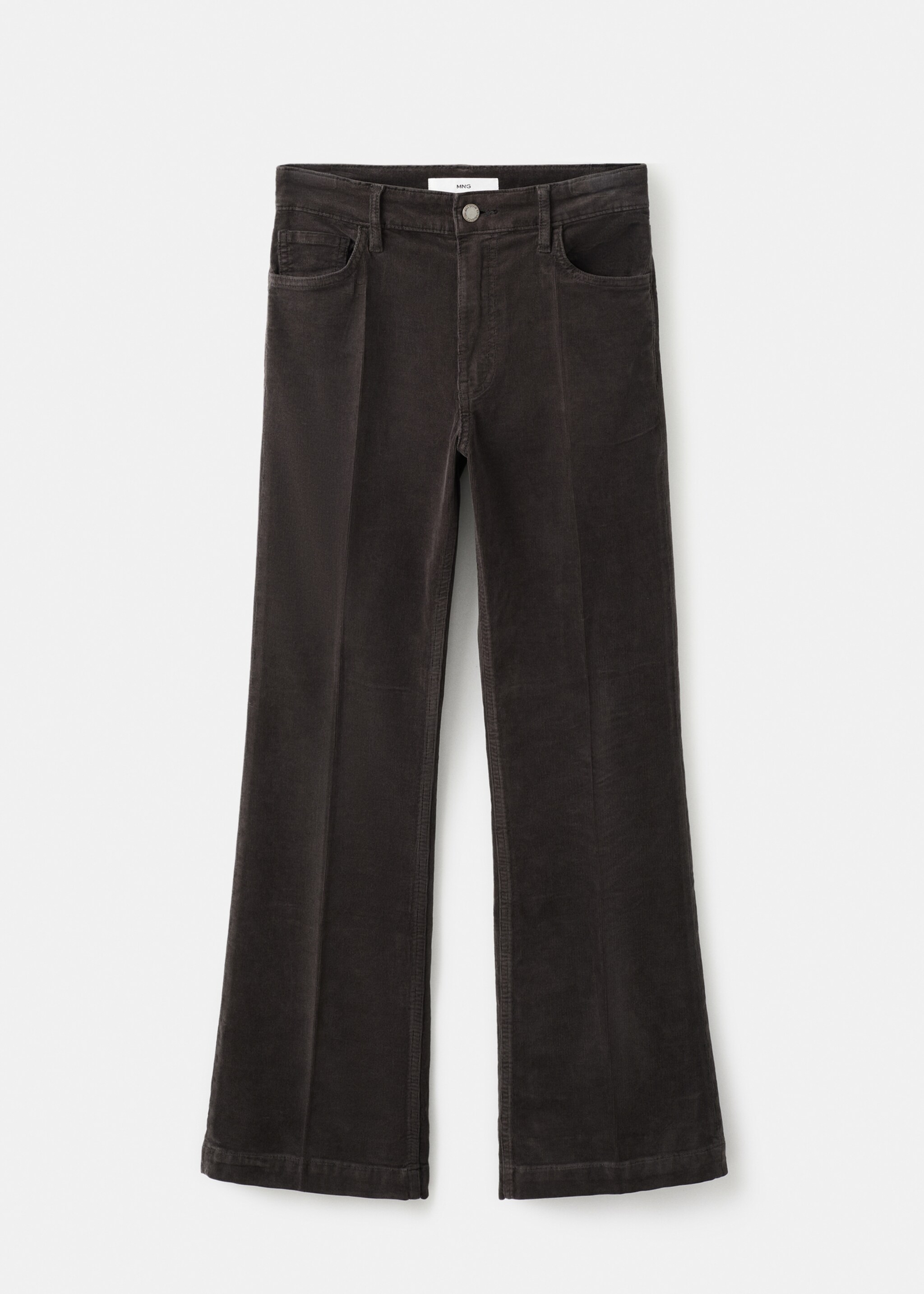 Corduroy flared jeans - Artikel zonder model, Chocoladebruin. Ref: 27041188-00.