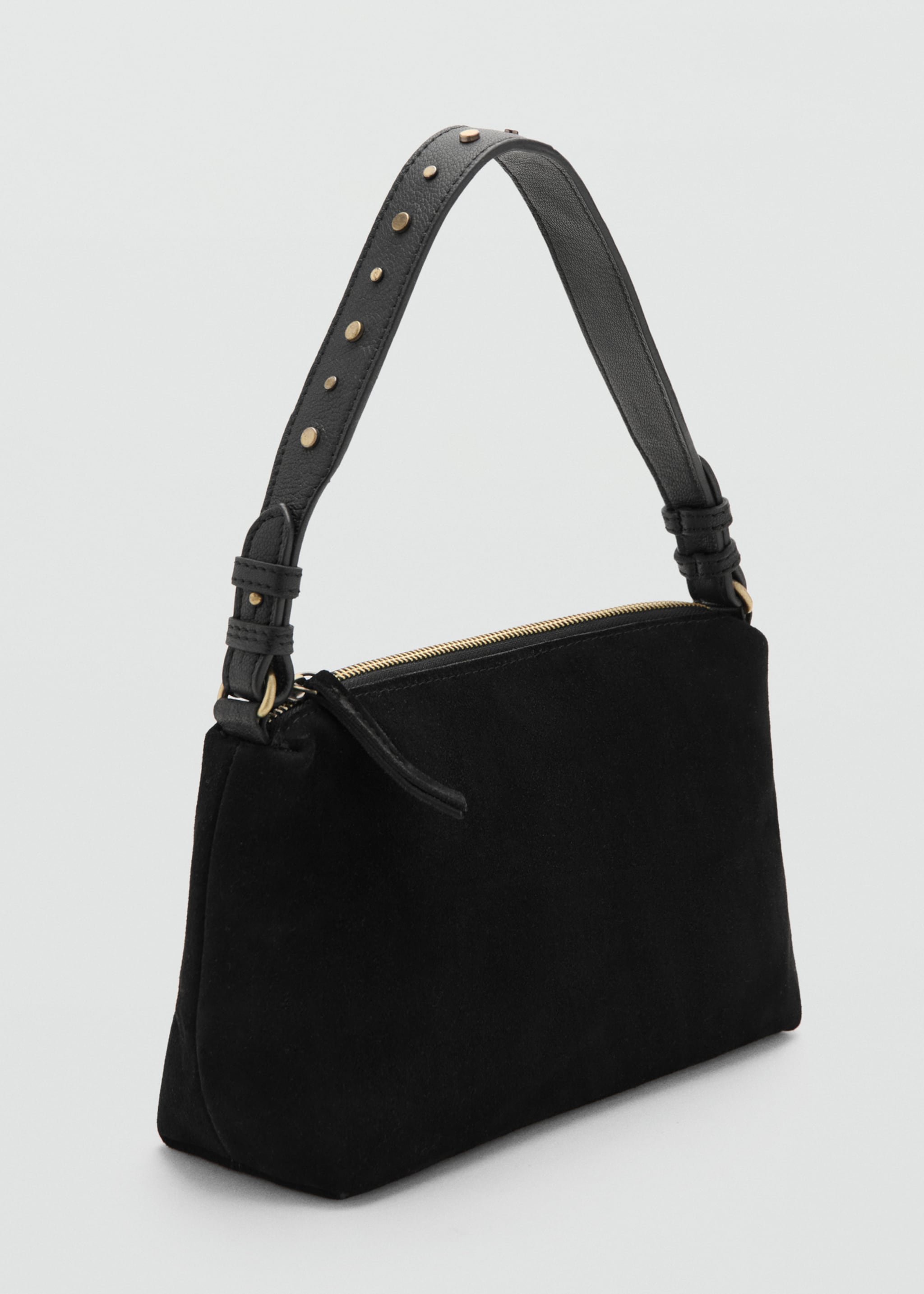 Stud leather bag - Medium plane, Black. Ref: 27041192-00.