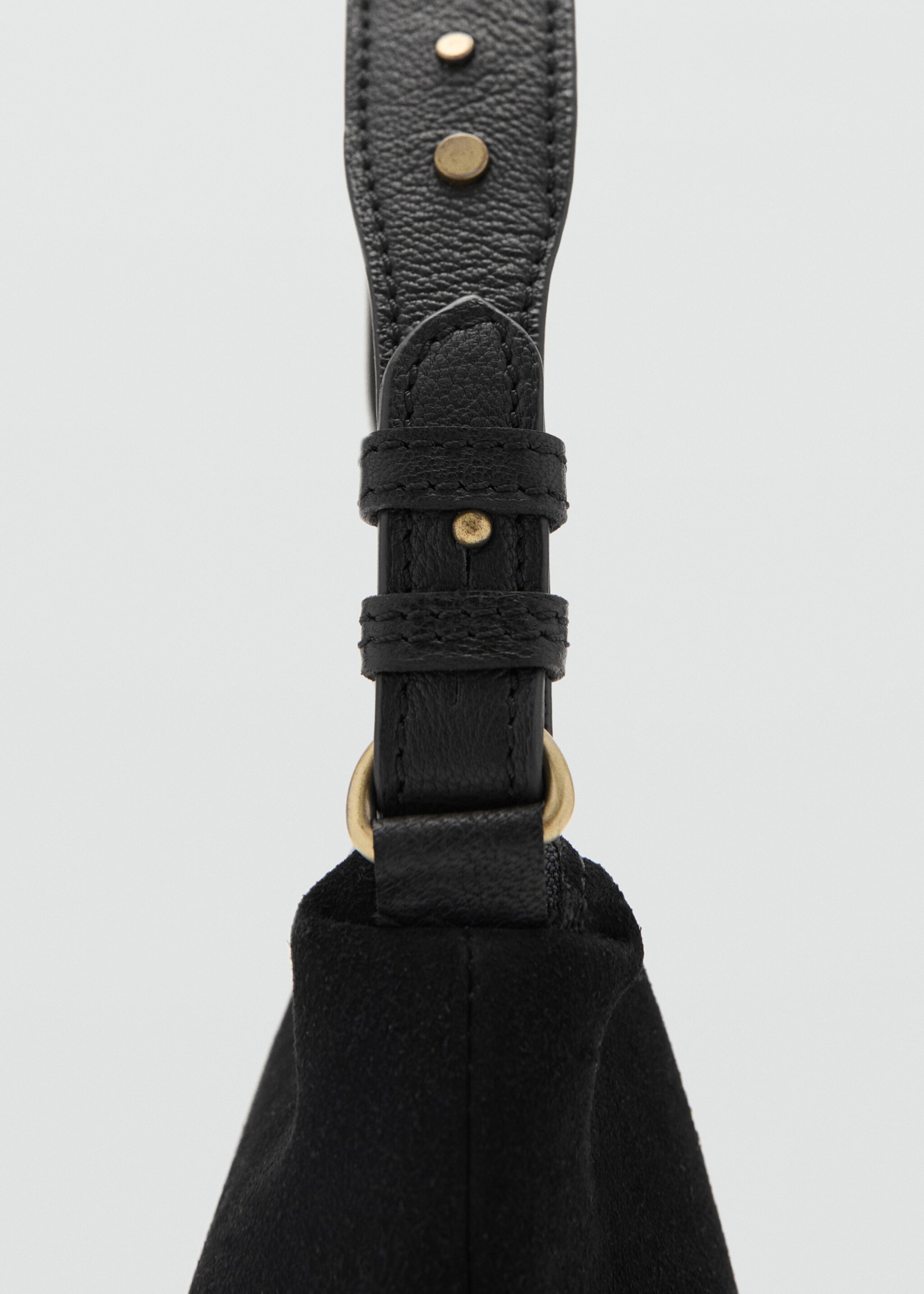 Stud leather bag - Details of the article 1, Black. Ref: 27041192-00.