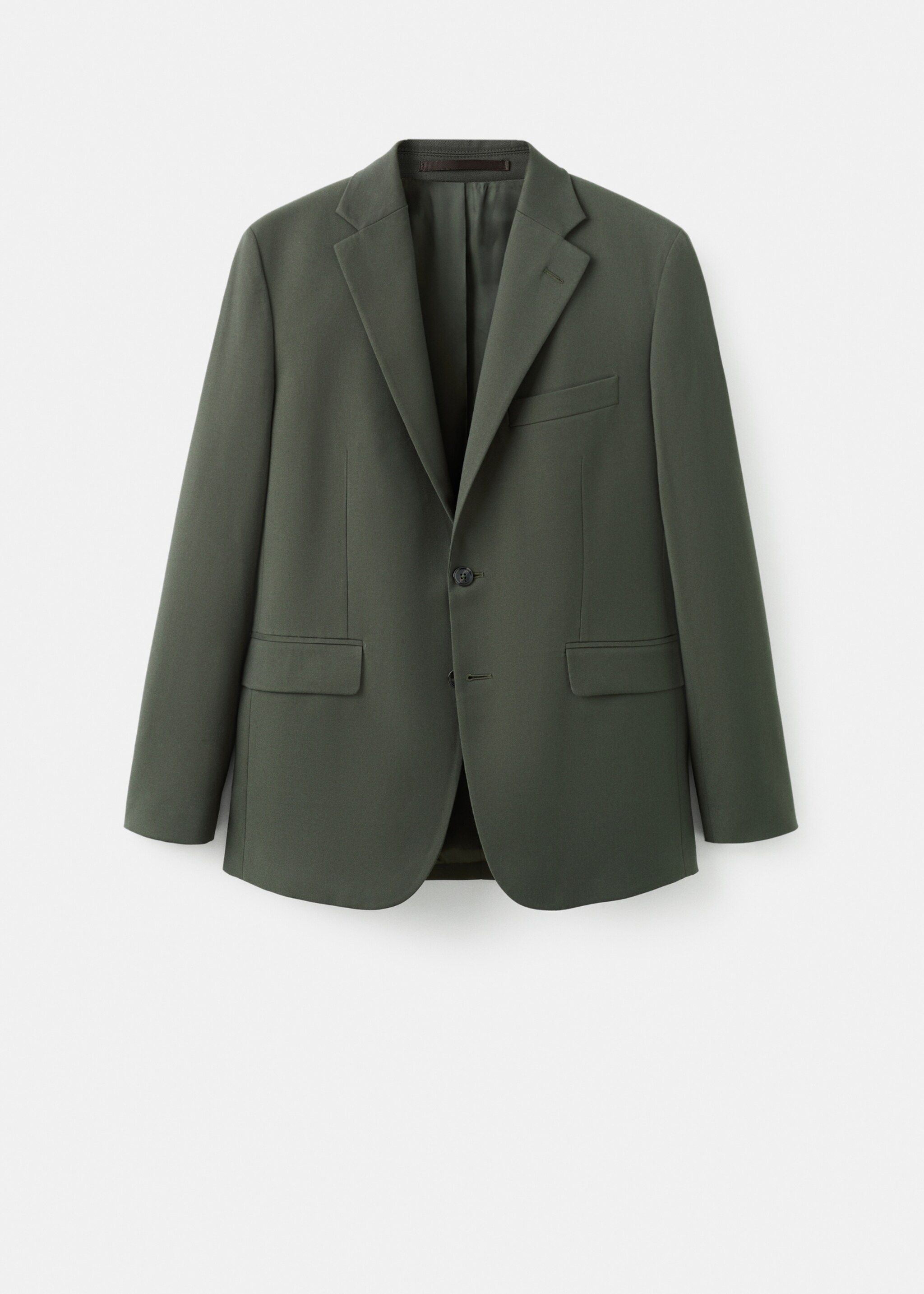 Milan slim-fit suit jacket - Article without model, Khaki. Ref: 27041193-00.