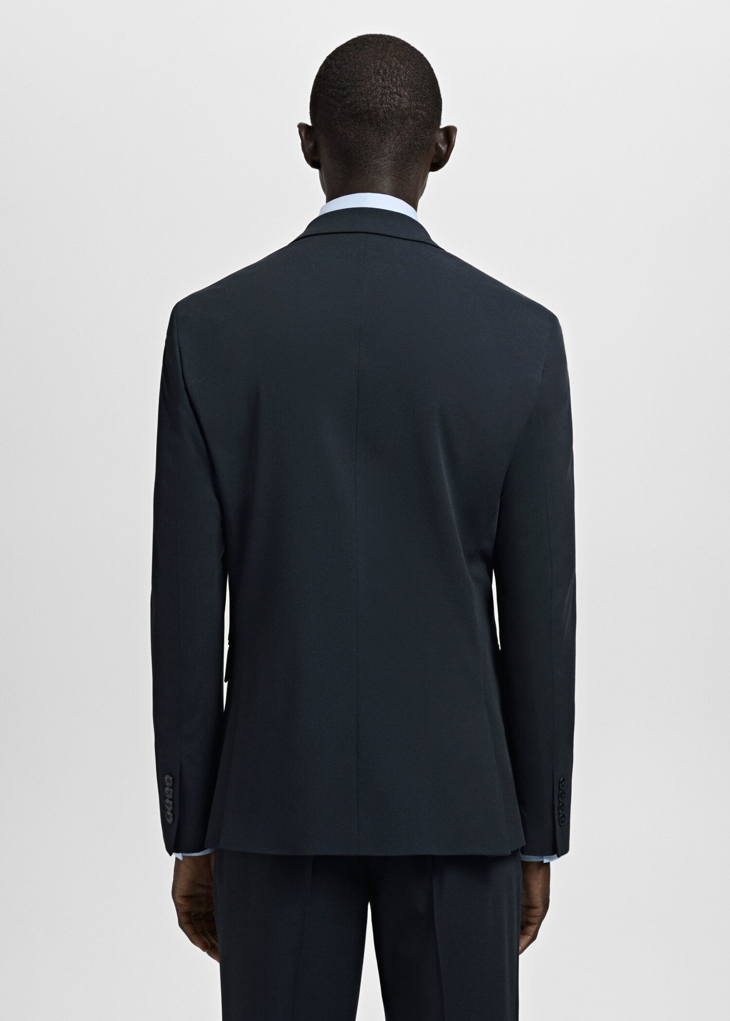 Super slim-fit suit jacket in stretch fabric - Reverse of the article
