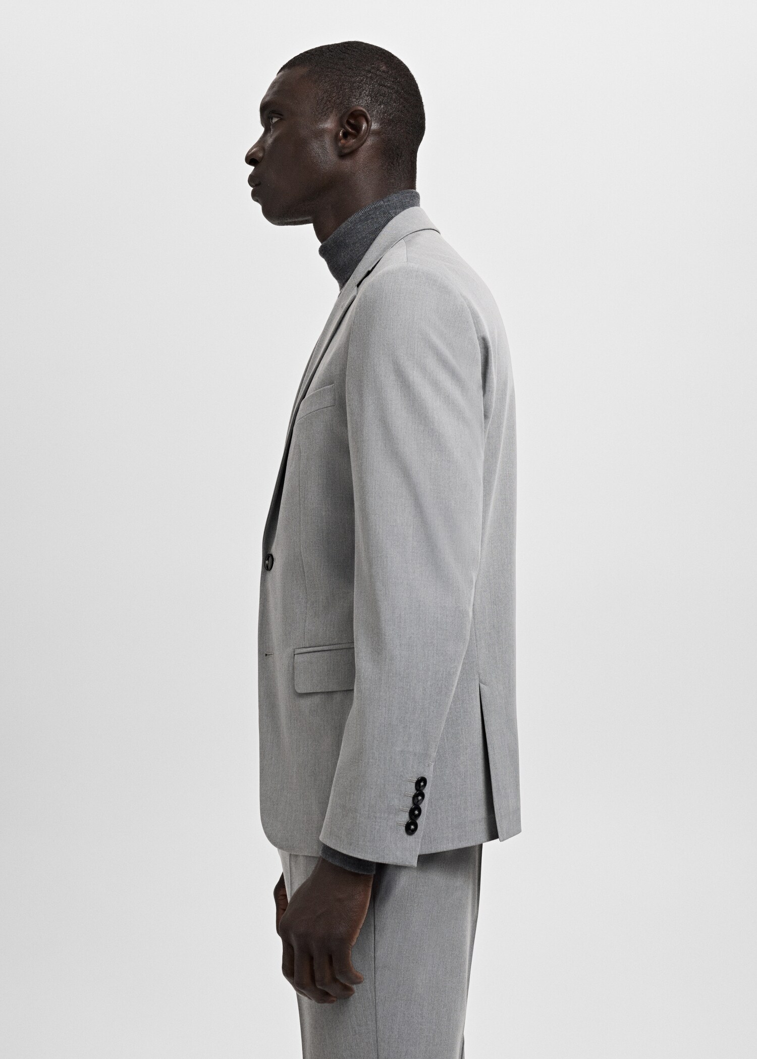 Super slim-fit suit jacket in stretch fabric - Details of the article 2