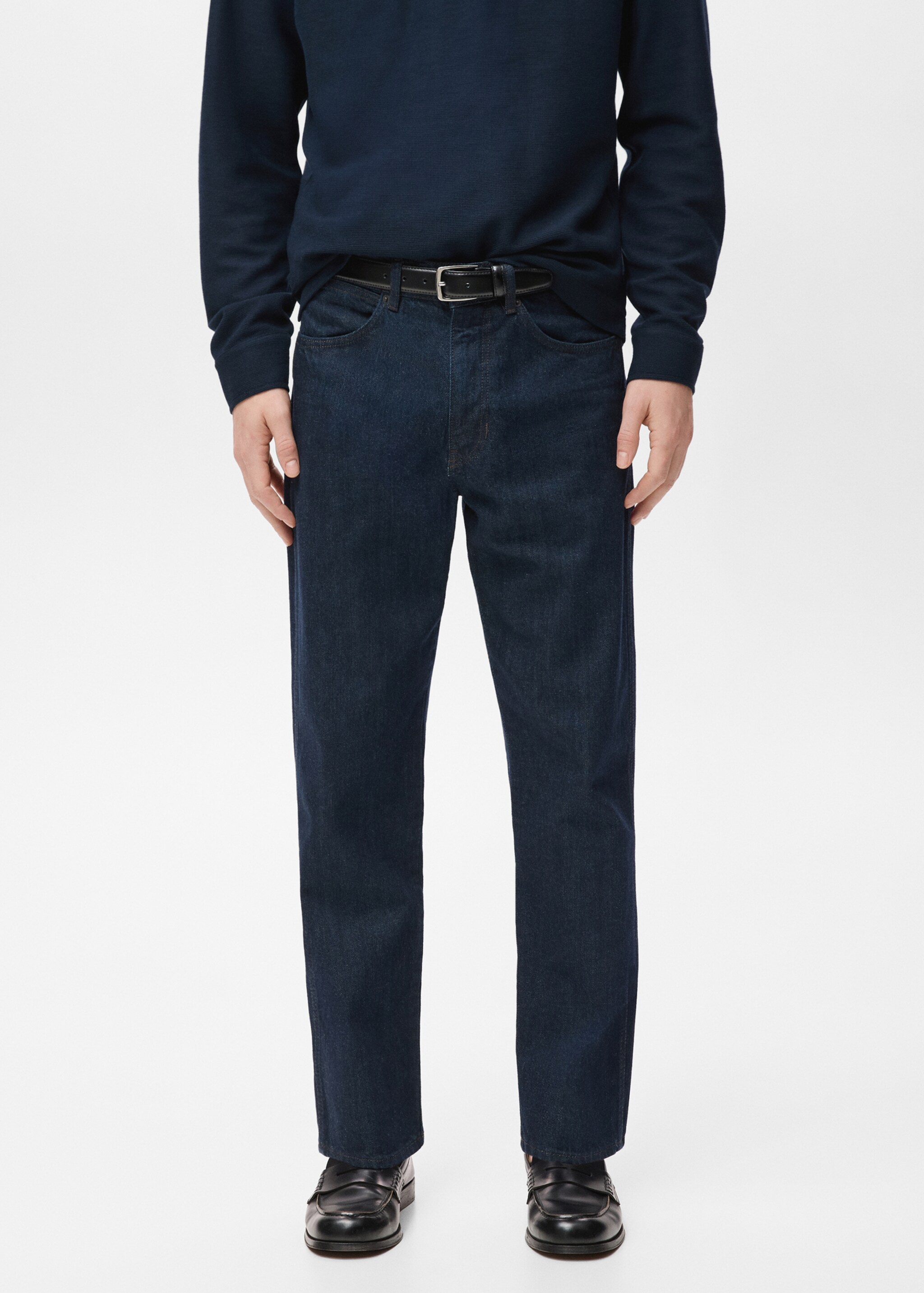 Regular fit cotton jeans - Medium plane, Open Blue. Ref: 27041199-00.