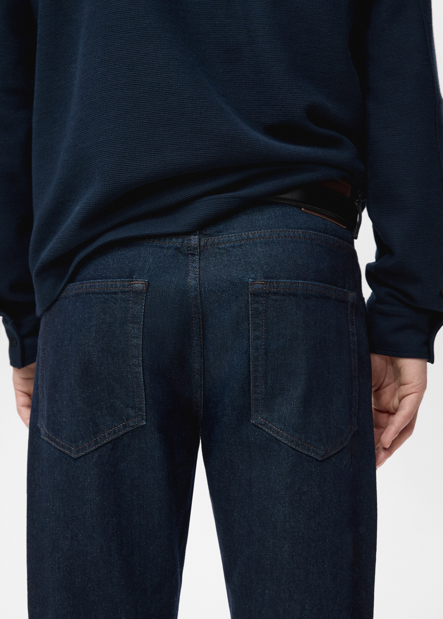 Regular fit cotton jeans - Details of the article 6