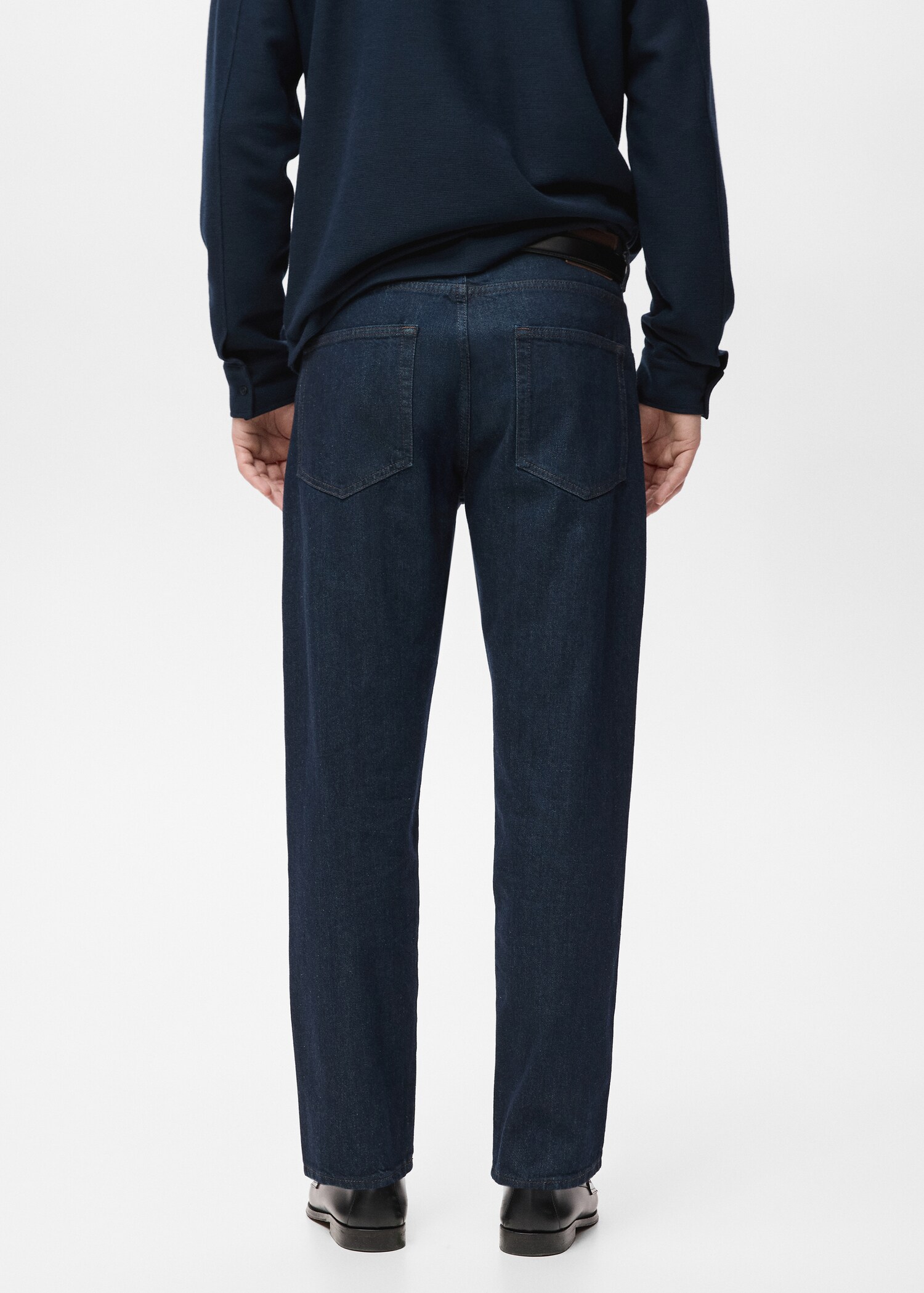 Regular fit cotton jeans - Reverse of the article