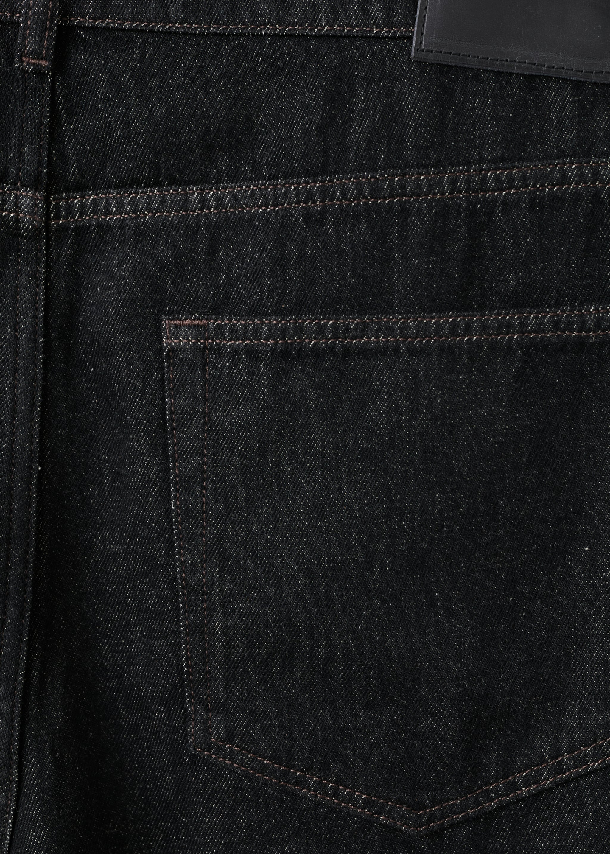 Regular-Fit-Baumwollhose - Detail des Artikels 0, Black denim. Ref: 27041200-00.