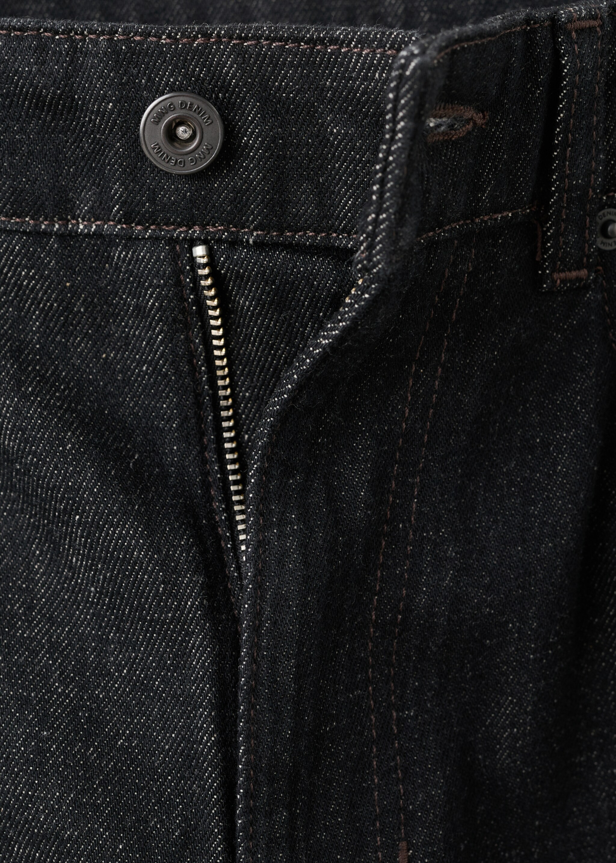 Regular-Fit-Baumwollhose - Detail des Artikels 8, Black denim. Ref: 27041200-00.