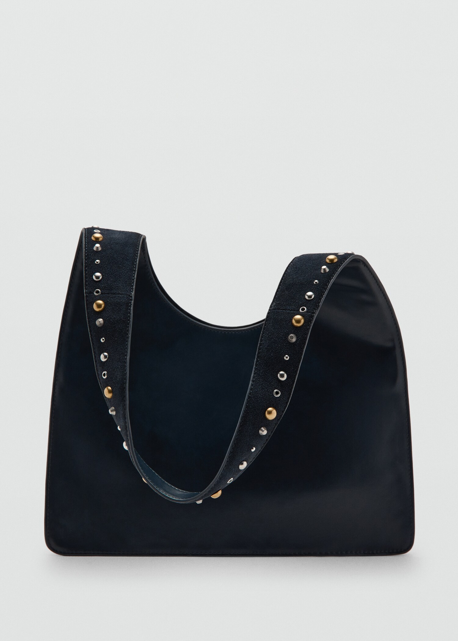 Suede shoulder bag with studs - Details of the article 2