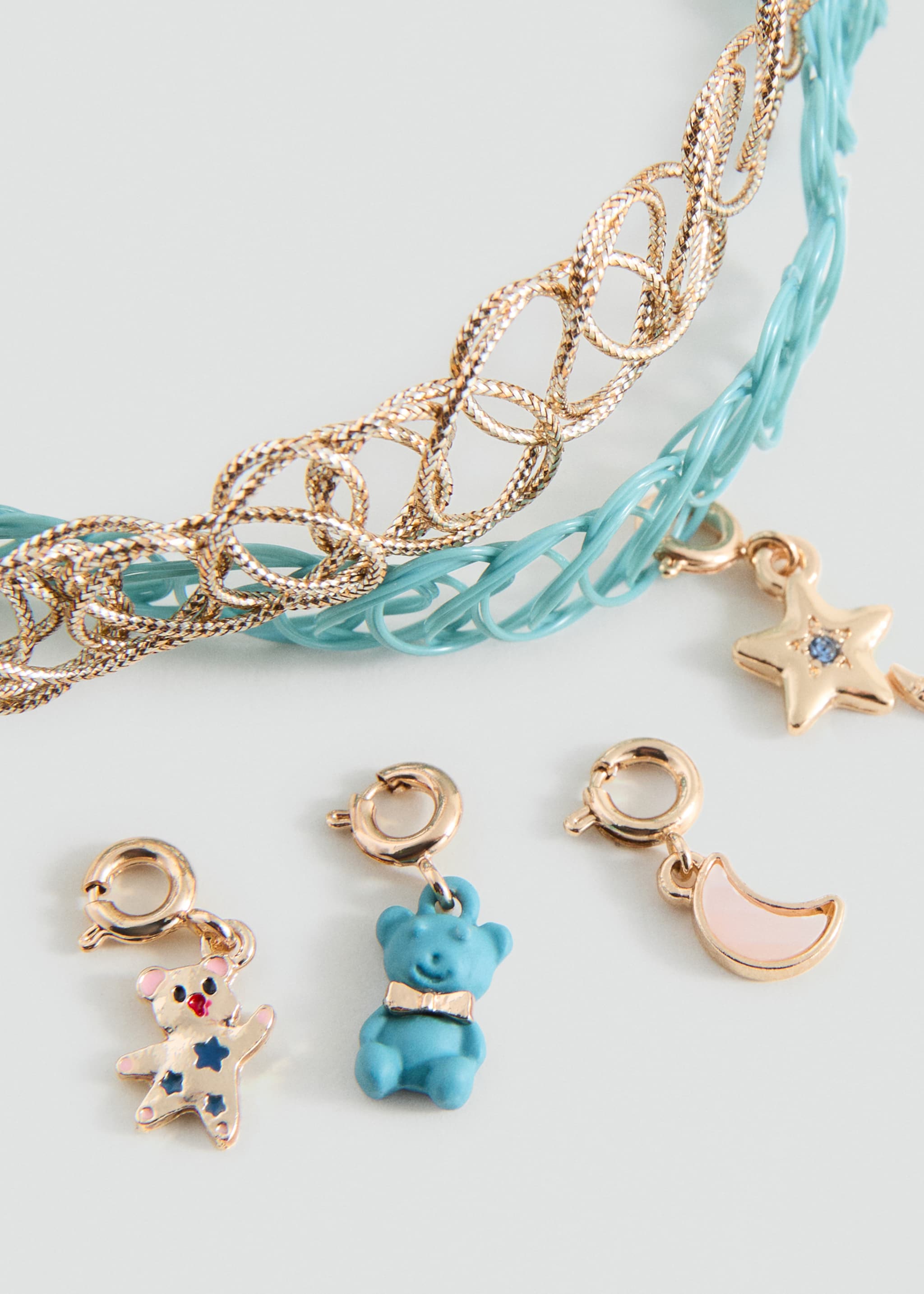 2 chokers pack - Details of the article 1, Gold. Ref: 27041207-00.