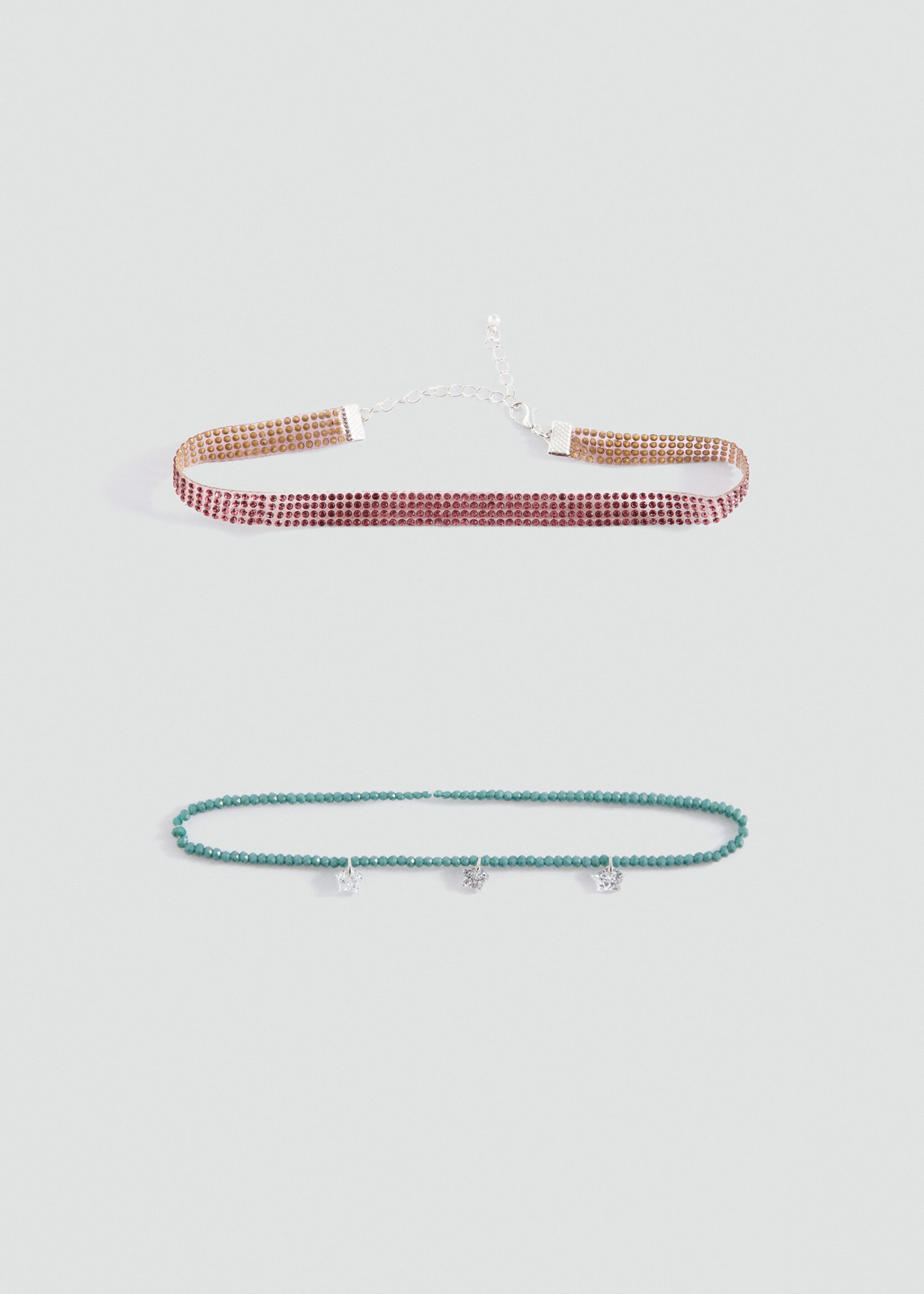 2 pack of necklaces - Article without model, Aqua Green. Ref: 27041208-00.