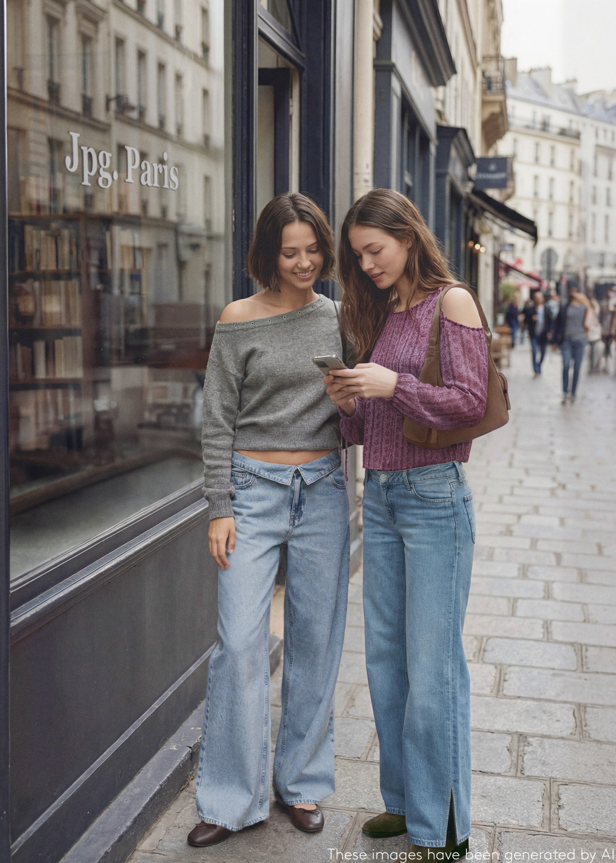 Wideleg jeans with cut-out - Details of the article 5, Medium Blue. Ref: 27041213-00.