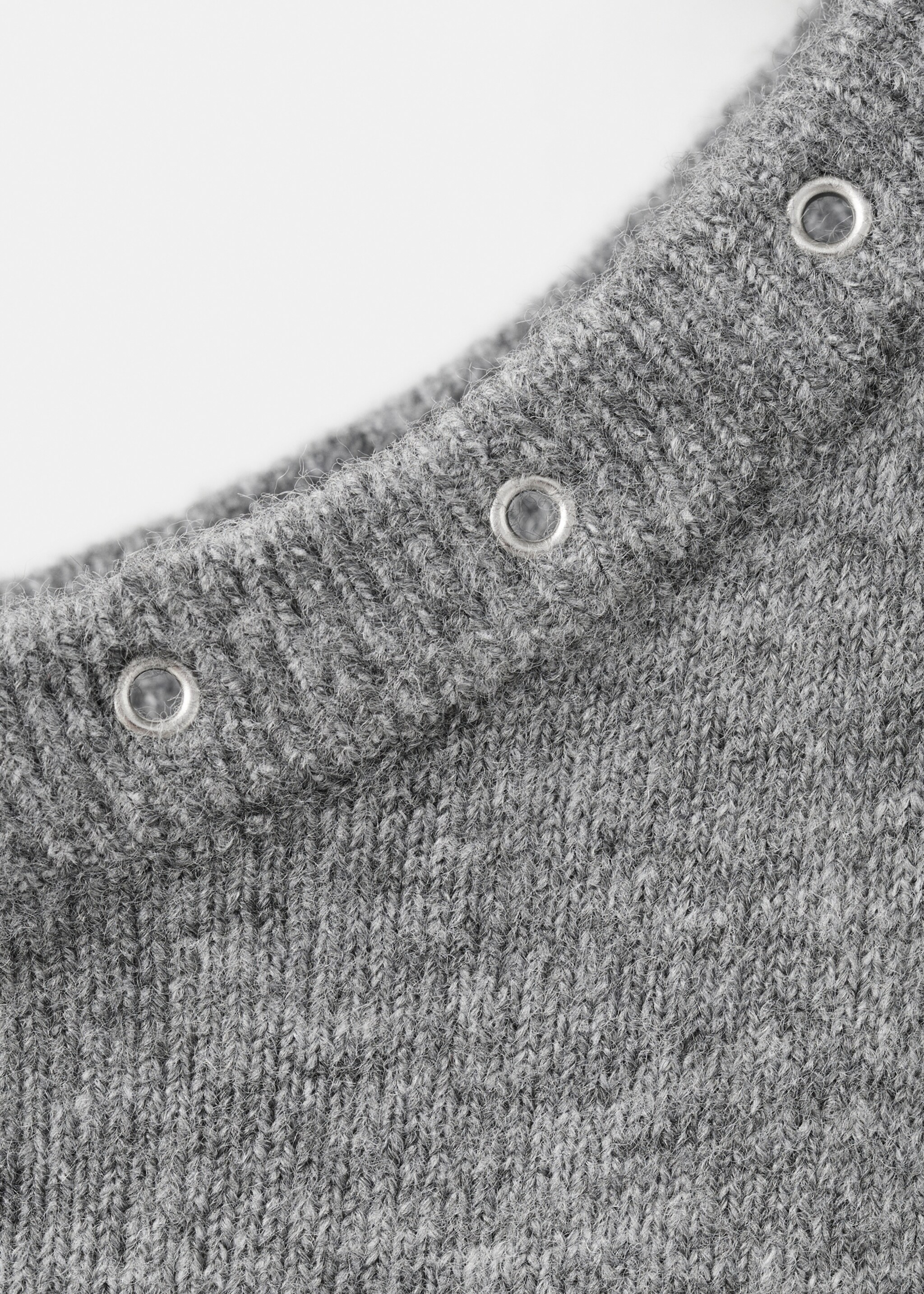 كنزة غير متناظرة مزينة بالتشاشات - تفاصيل المنتج 8, رمادي أرجواني متوسط. Ref: 27041215-00.