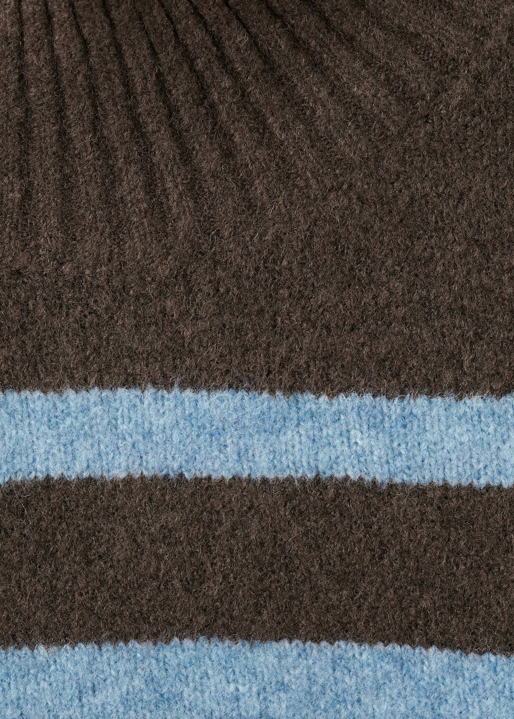 Oversized striped turtleneck sweater