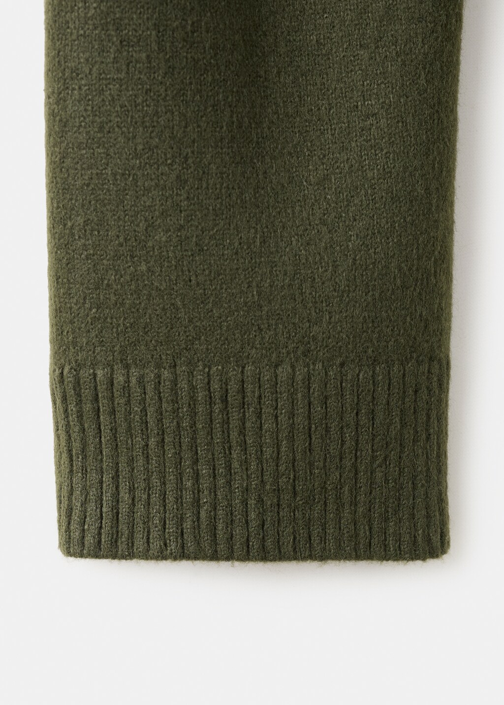 Mango Perkins-neck sweater with button