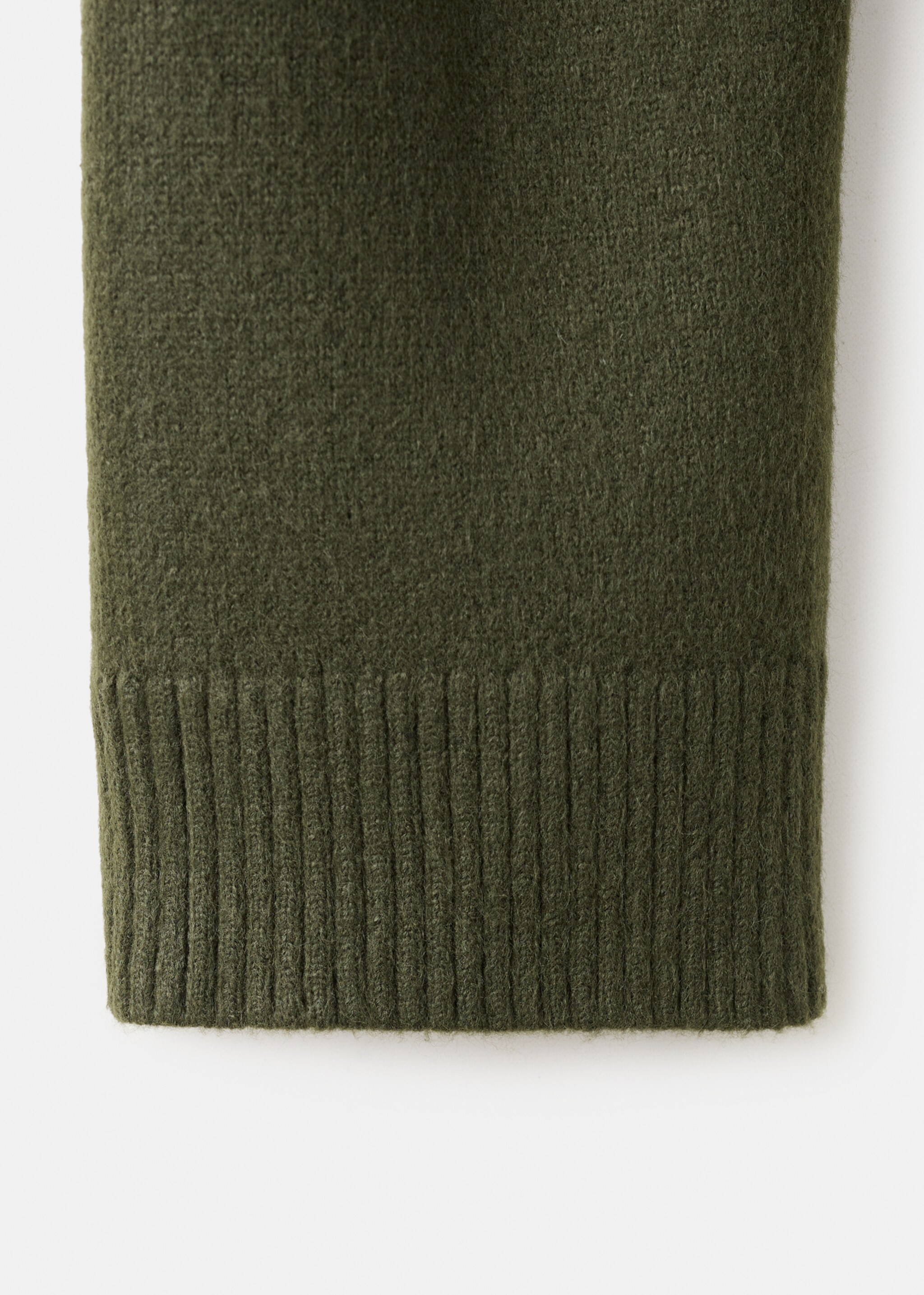 Pullover mit Perkins-Kragen und Knöpfen - Detail des Artikels 0, Khaki. Ref: 27041218-00.