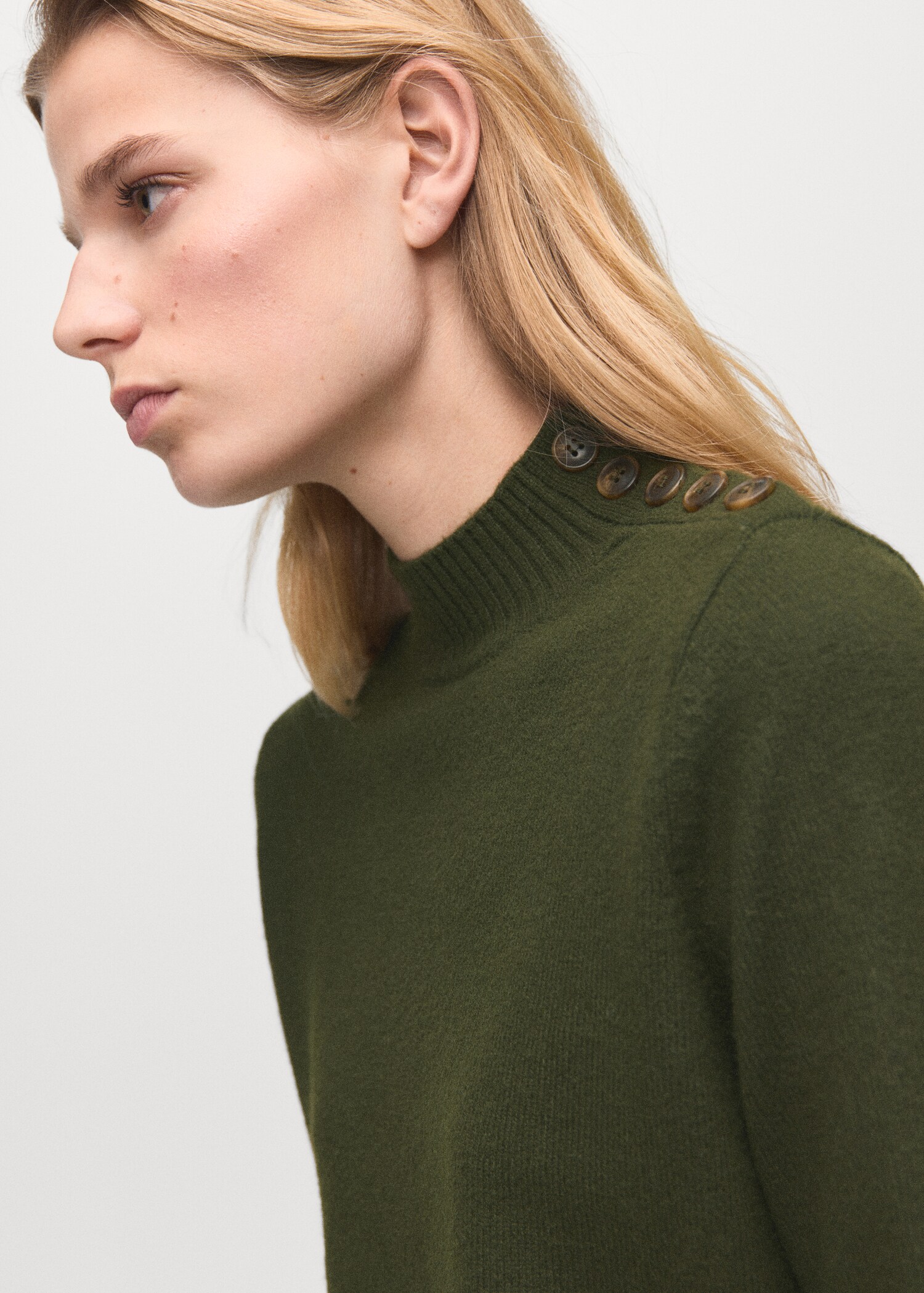 Pull col cheminée à boutons - Détail de l'article 1