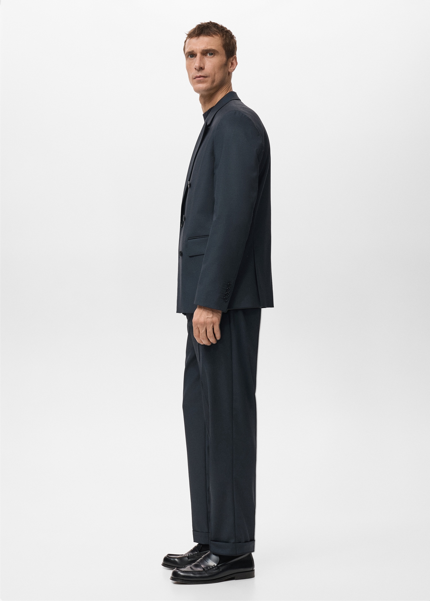 Boston Slim Fit Suit Trousers - Details of the article 2