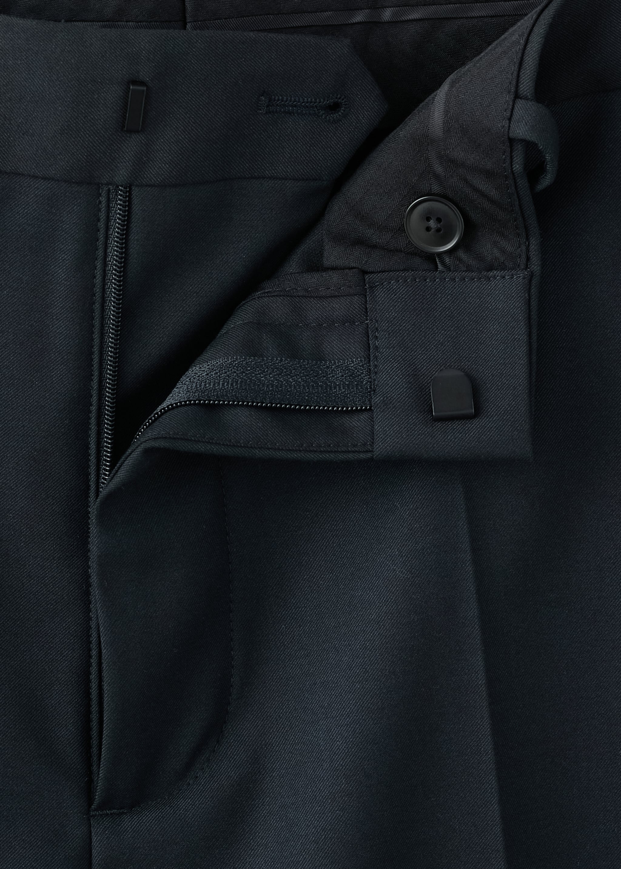 Boston Slim Fit Suit Trousers - Details of the article 8, Navy. Ref: 27041220-00.
