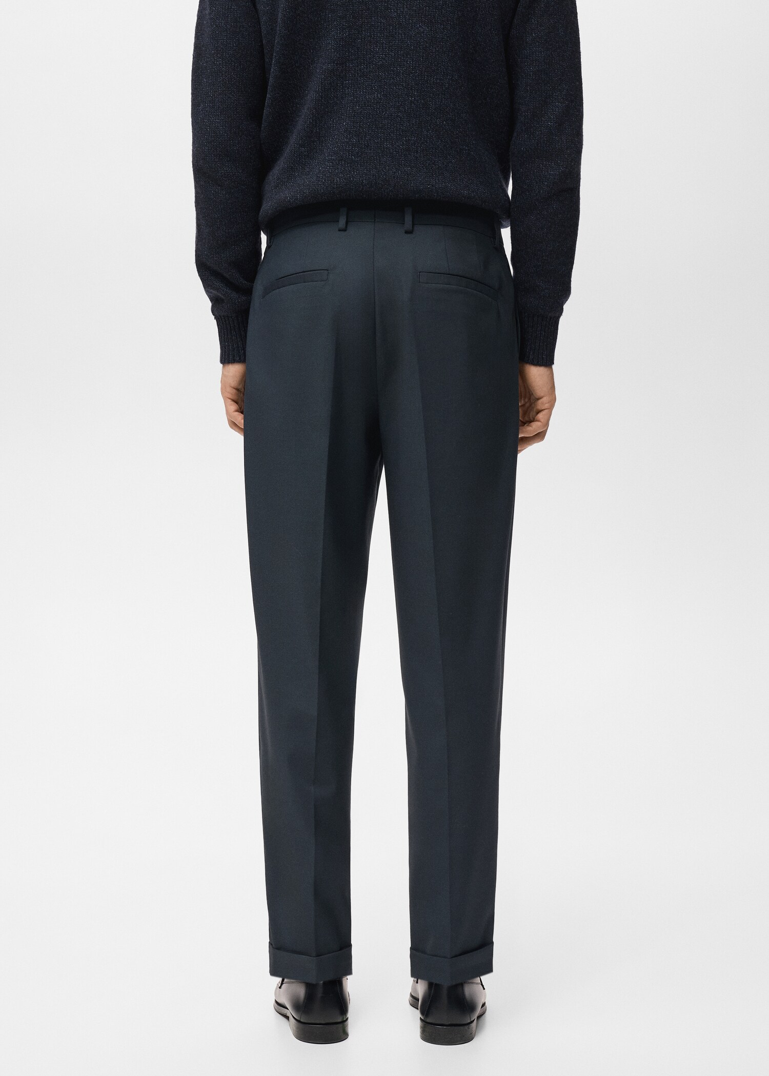 Boston Slim Fit Suit Trousers - Reverse of the article