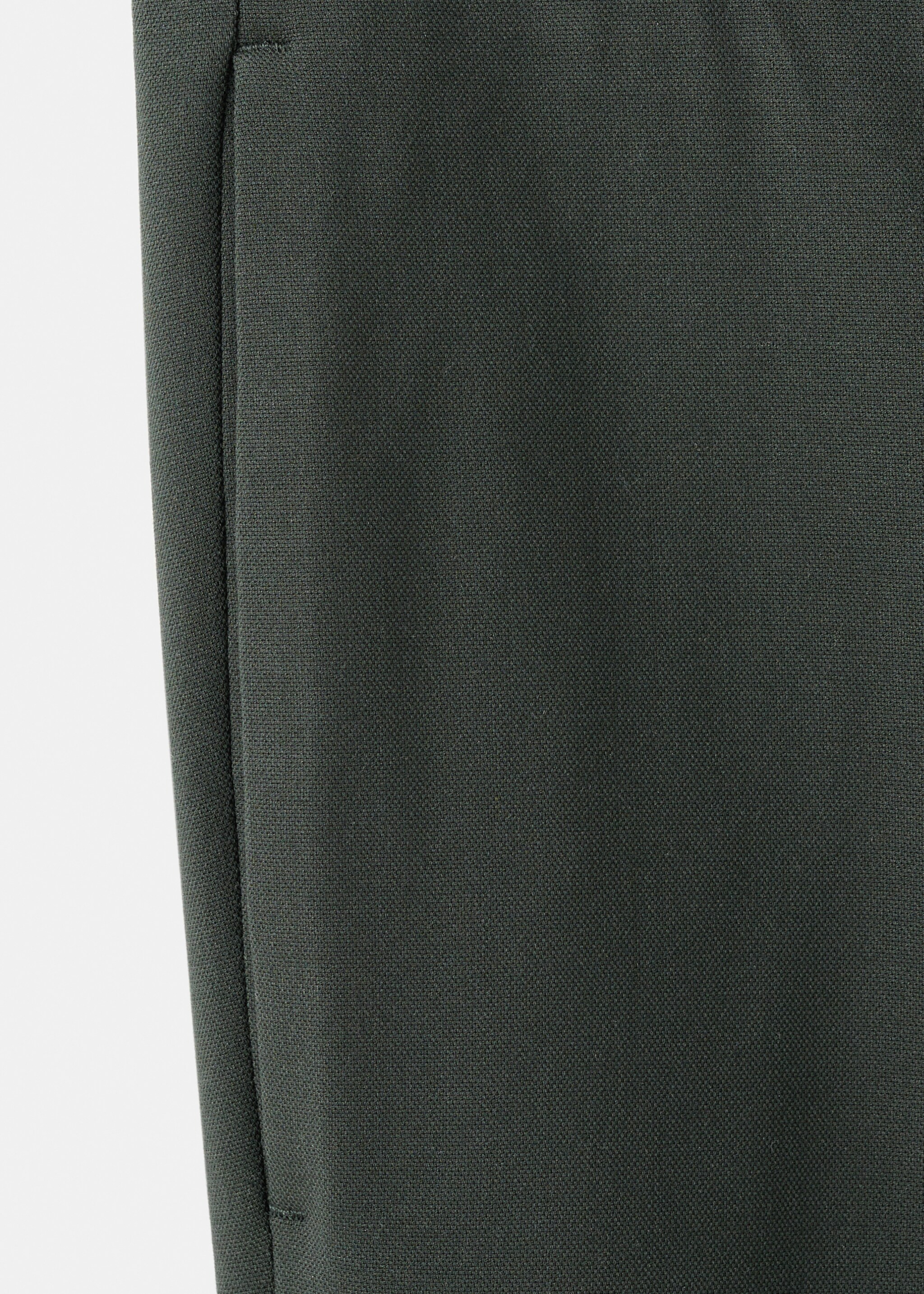 Stretch fabric super slim-fit suit trousers - Details of the article 0, Green. Ref: 27041221-00.