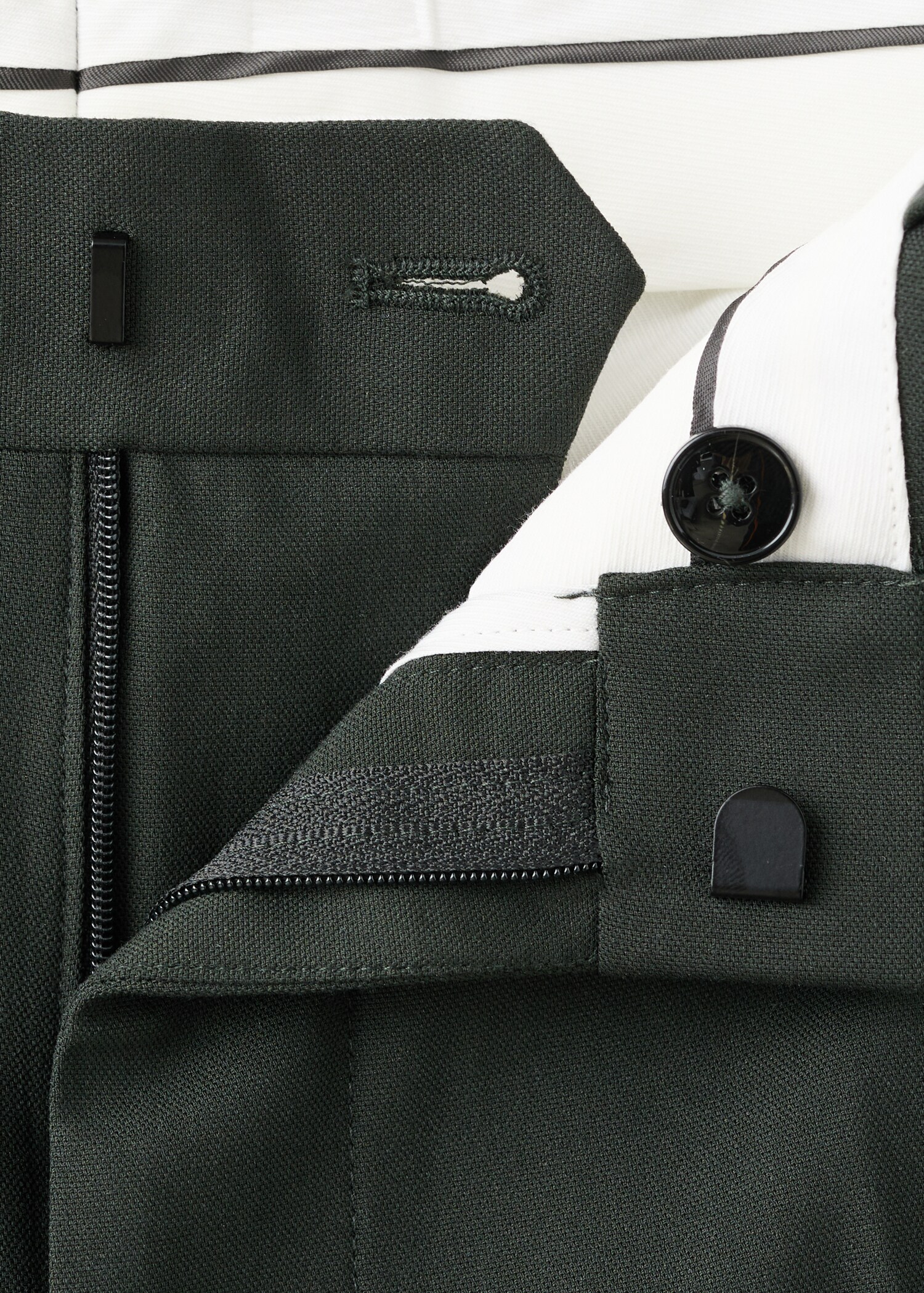 Stretch fabric super slim-fit suit trousers - Details of the article 8