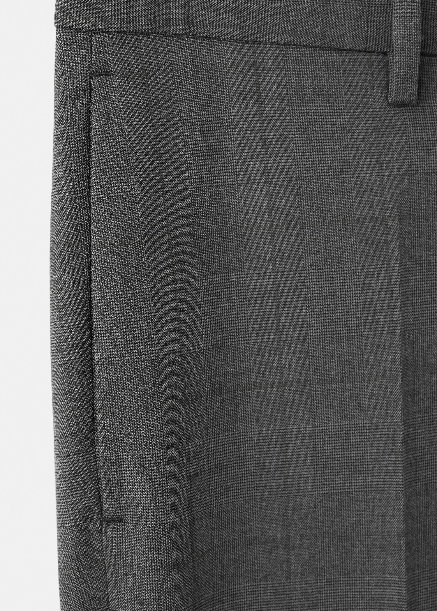 Stretch fabric super slim-fit suit trousers - Details of the article 8