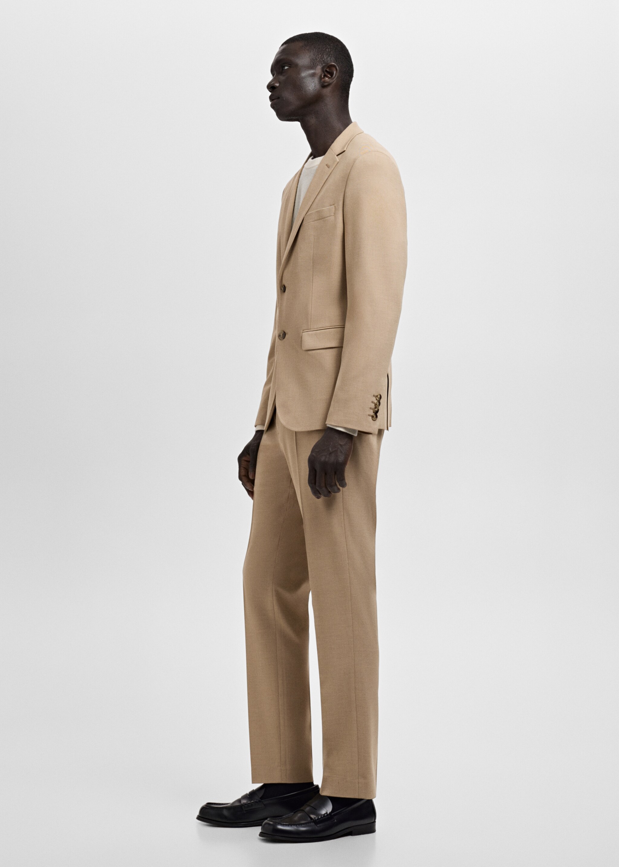 Pantalon costume Parí super slim-fit - Détail de l'article 2, Beige. Ref: 27041226-00.