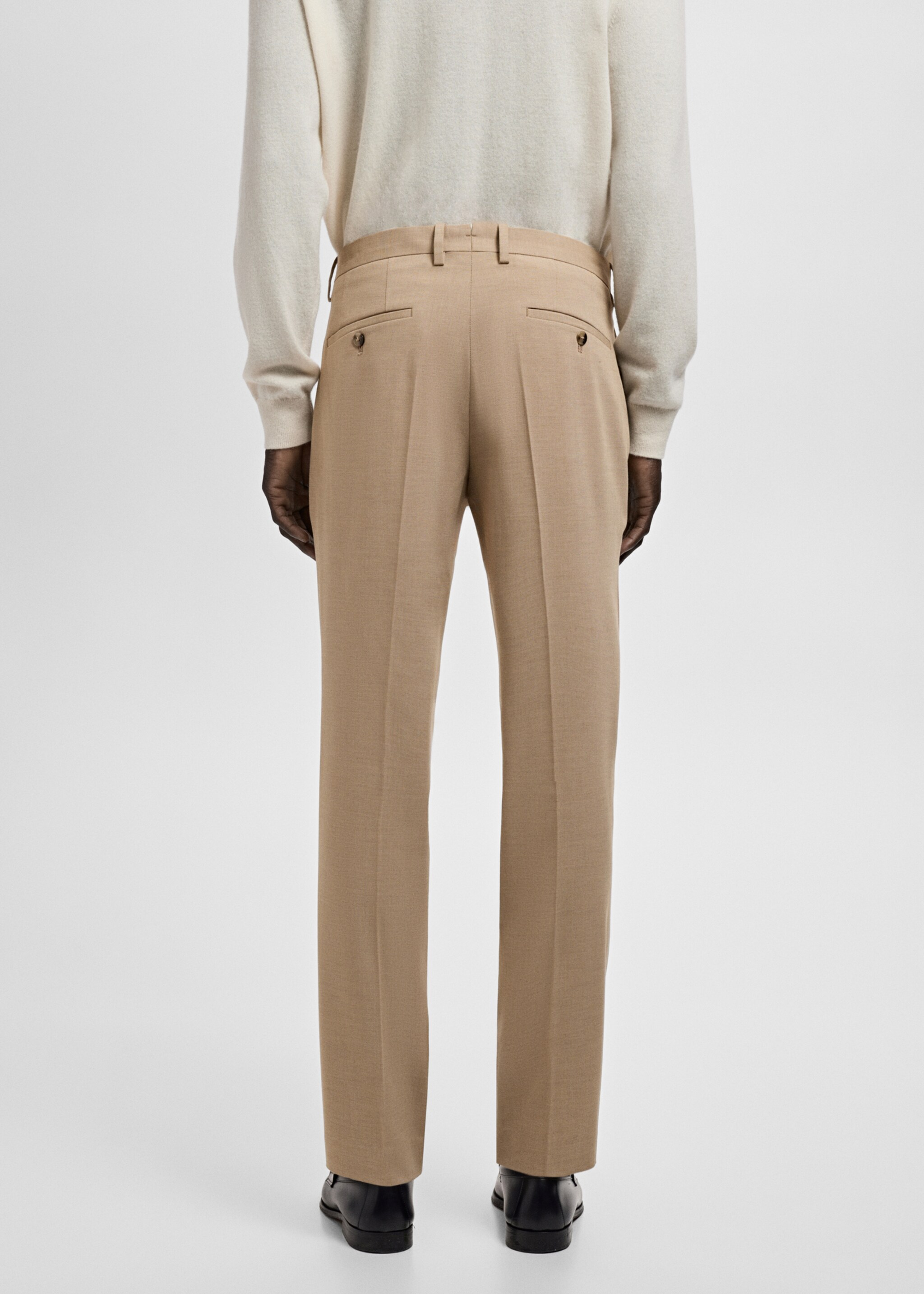 Pantalon costume Parí super slim-fit - Verso de l’article, Beige. Ref: 27041226-00.