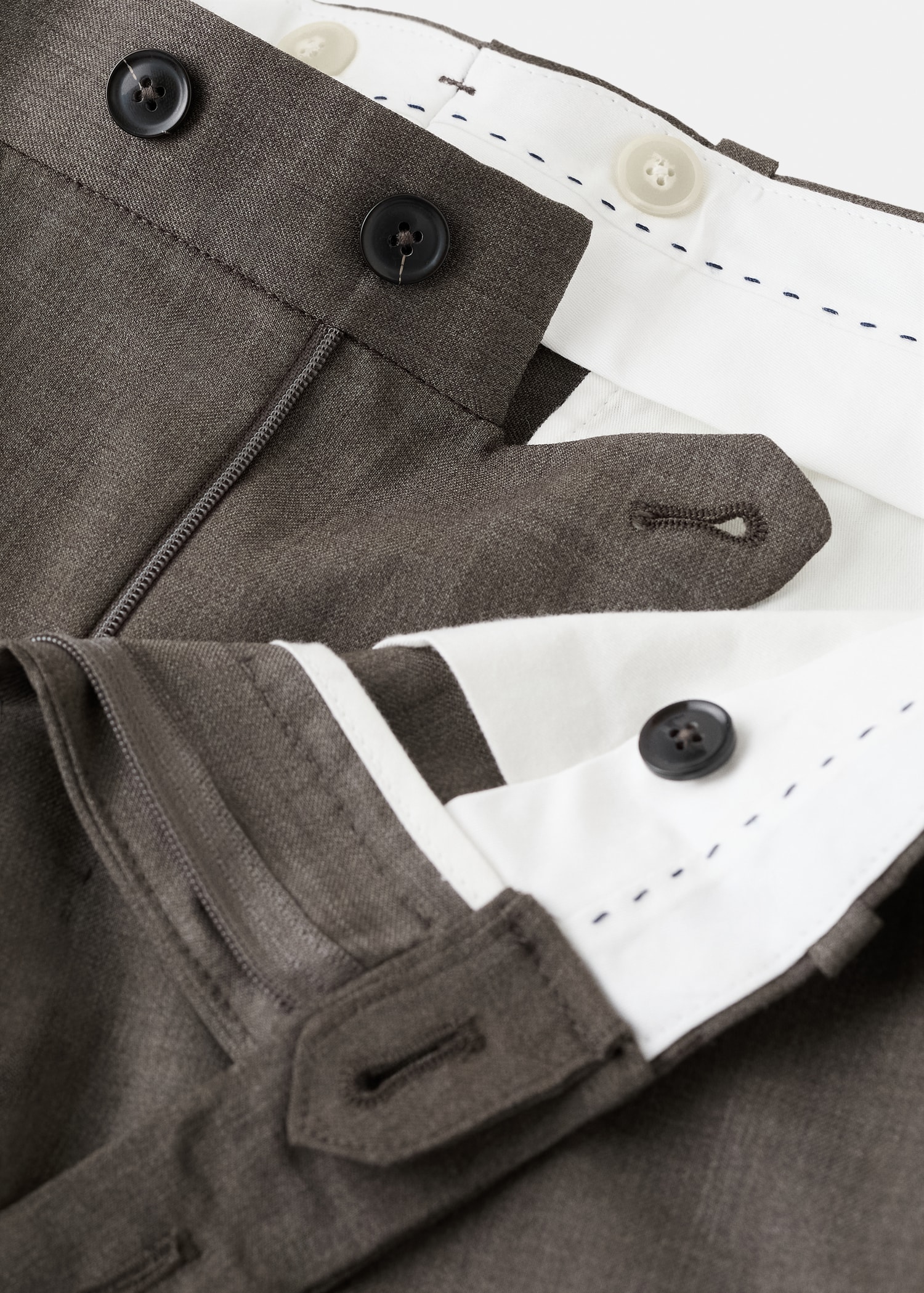 Venice 100% virgin wool suit trousers - Details of the article 0