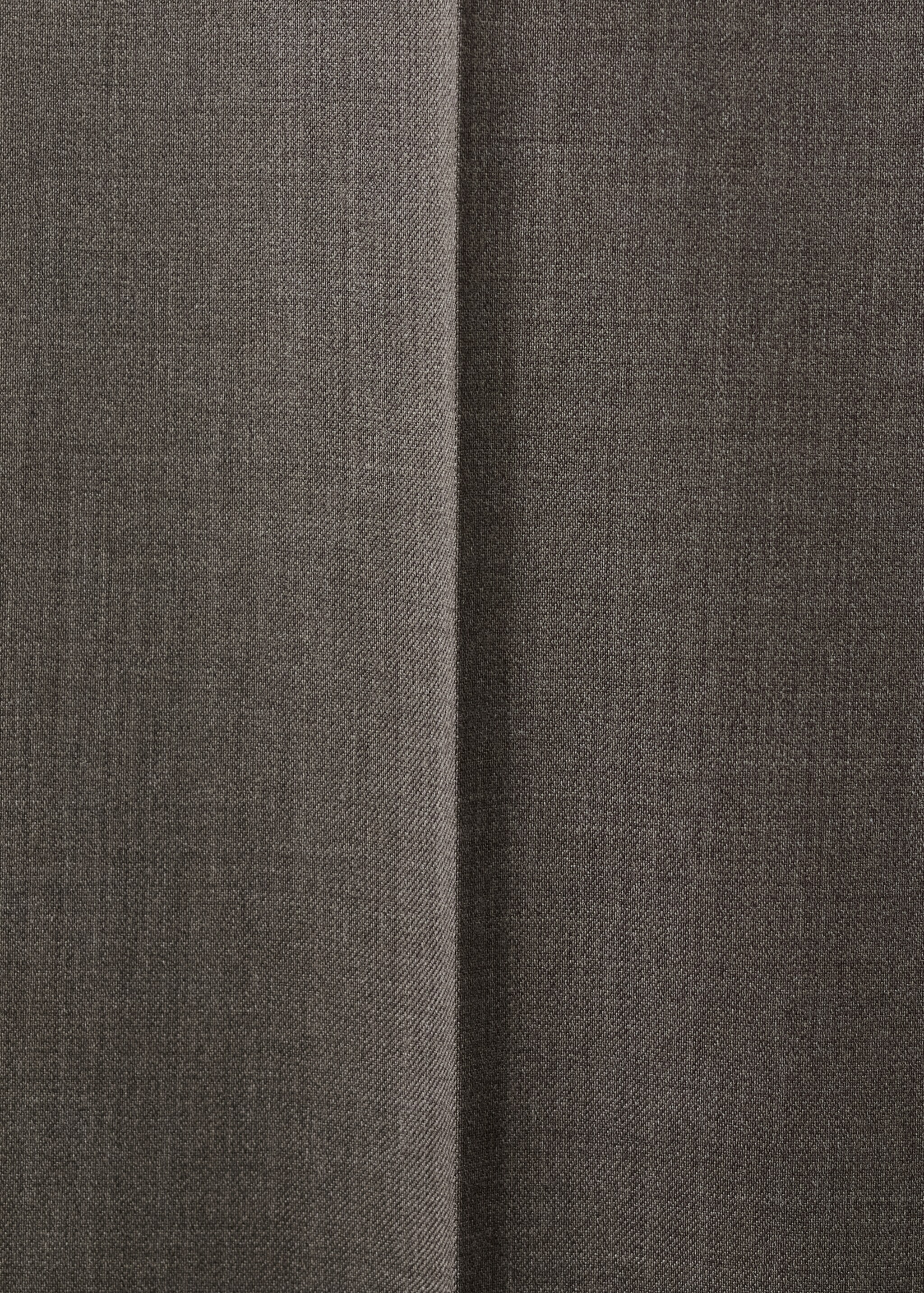 Venice 100% virgin wool suit trousers - Details of the article 8, Medium Brown. Ref: 27041227-00.
