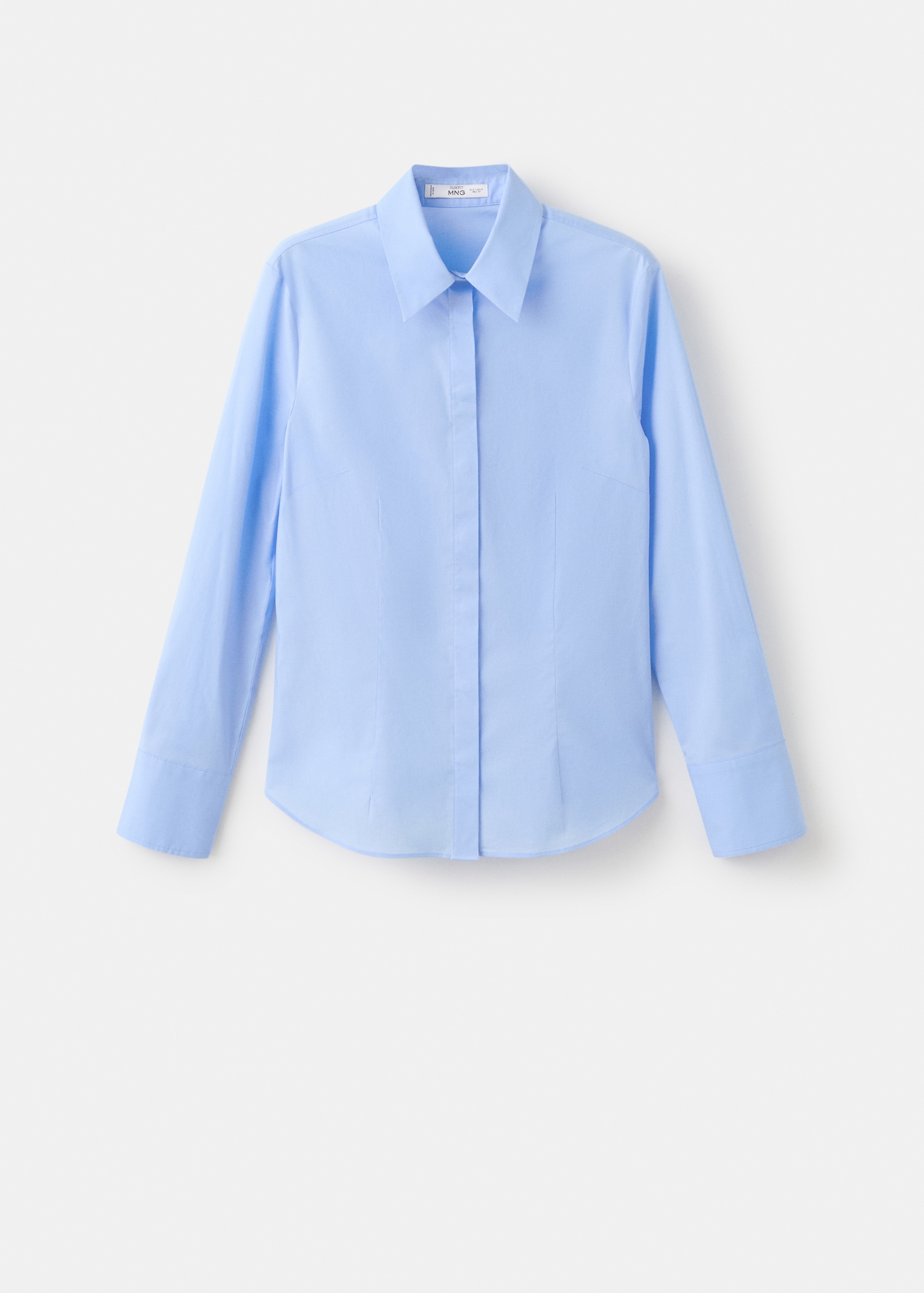 Slim-fit poplin shirt - Article without model