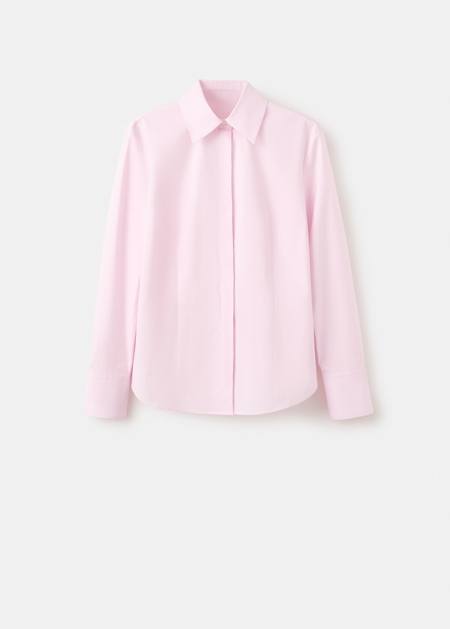 Slim-fit poplin shirt - Article without model