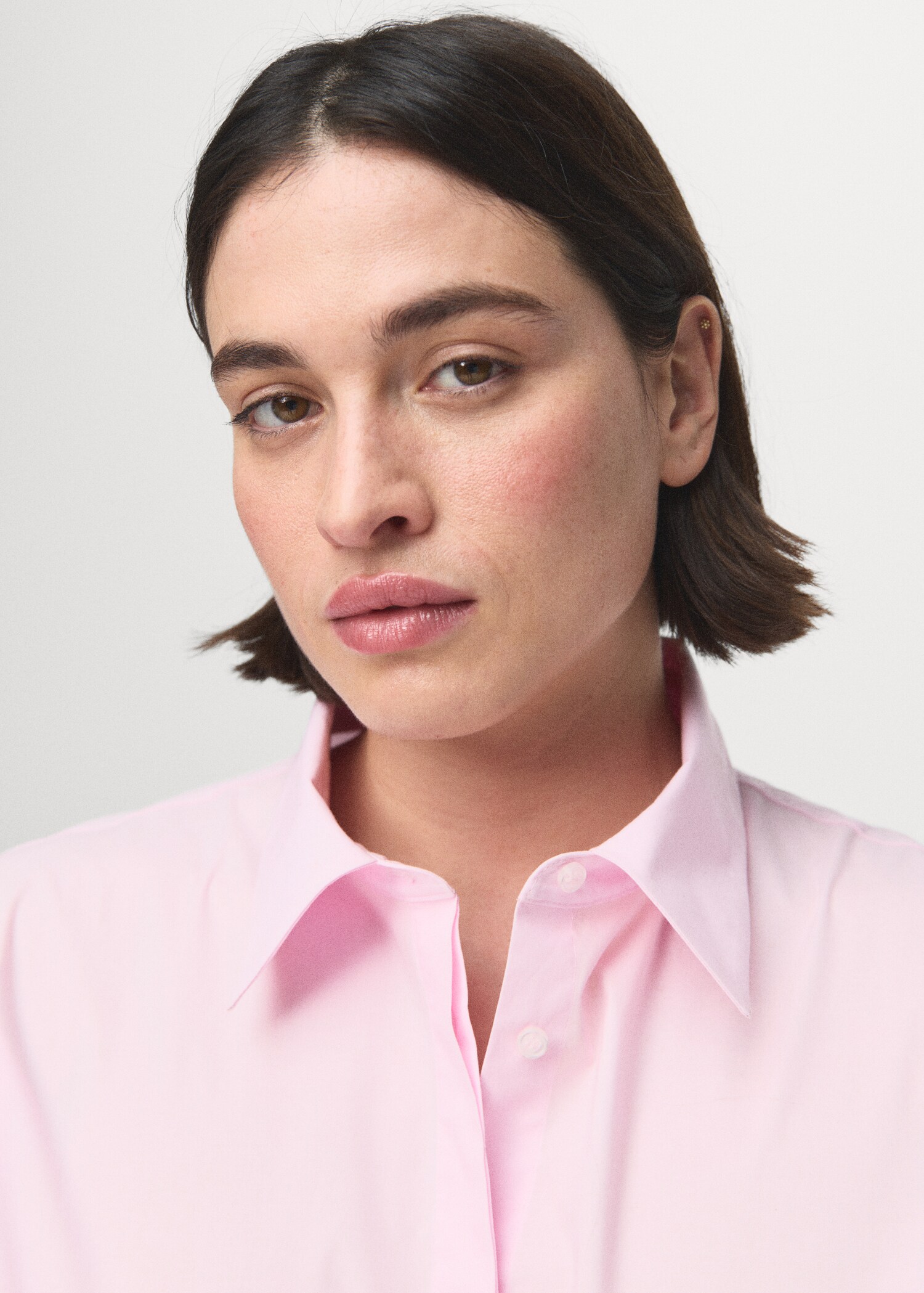 Slim-fit poplin shirt - Details of the article 4