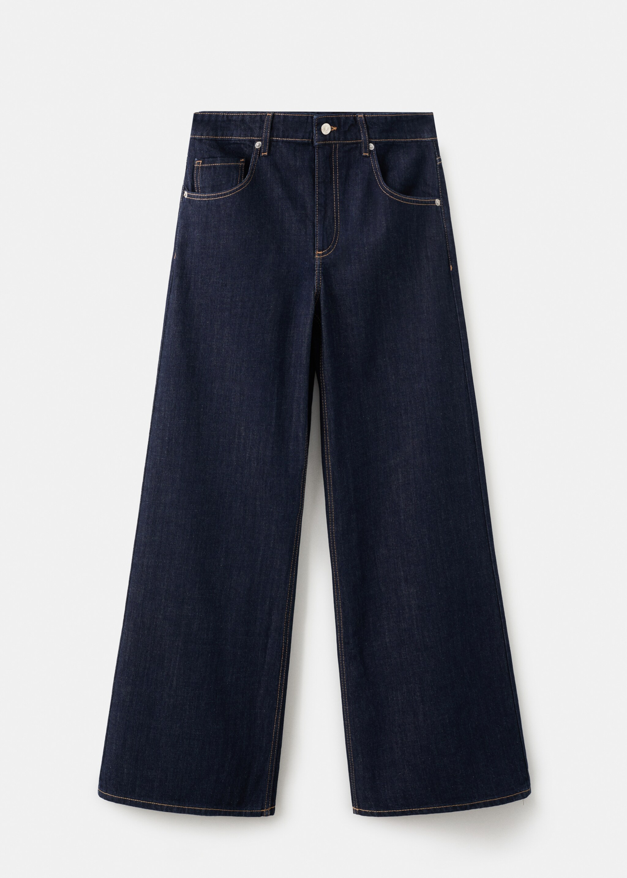 Low-rise wide-leg jeans - Article without model, Open Blue. Ref: 27041229-00.