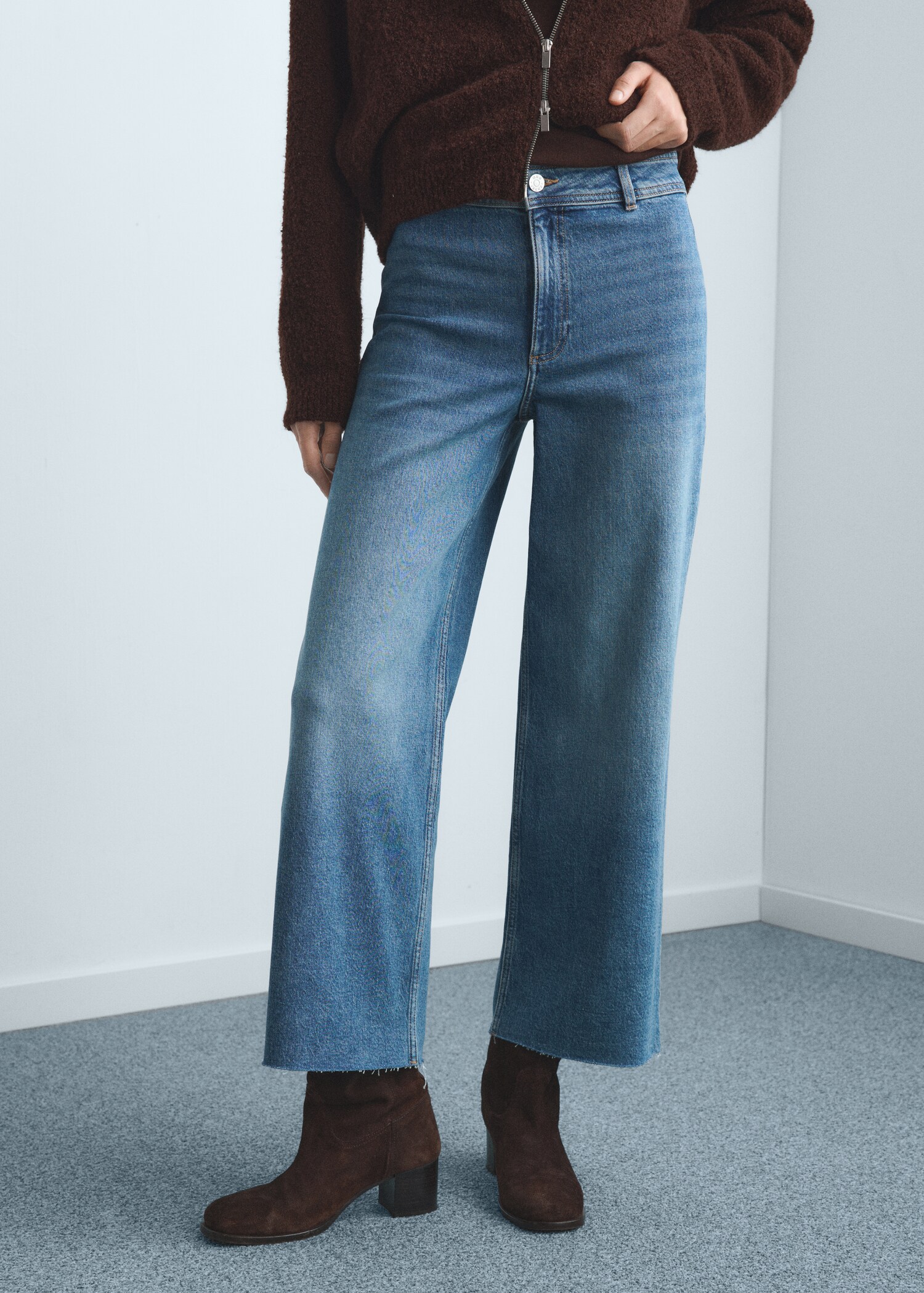 Catherin culotte high-rise jeans - Medium plane
