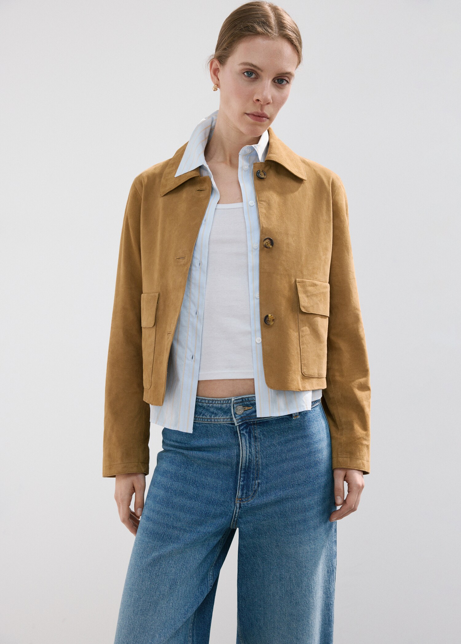 بنطلون جينز كاثرين كولوت عالي الخصر - تفاصيل المنتج 1