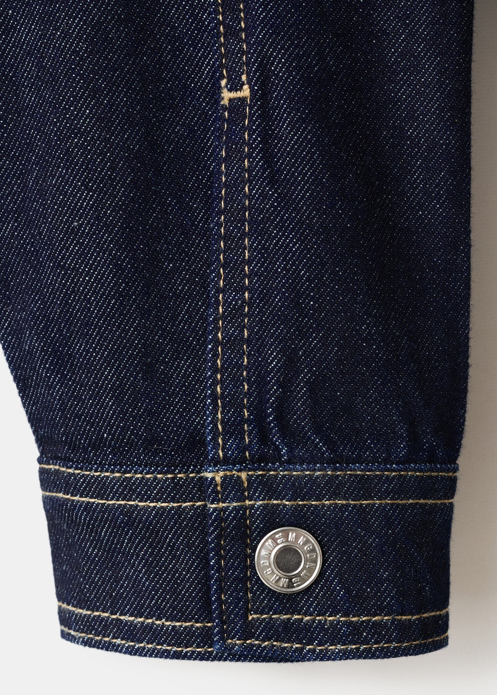 Denim shirt with flap pockets