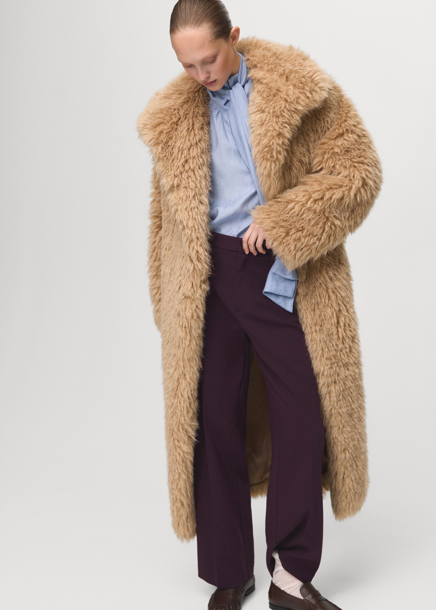 High-waist straight trousers - Details of the article 1