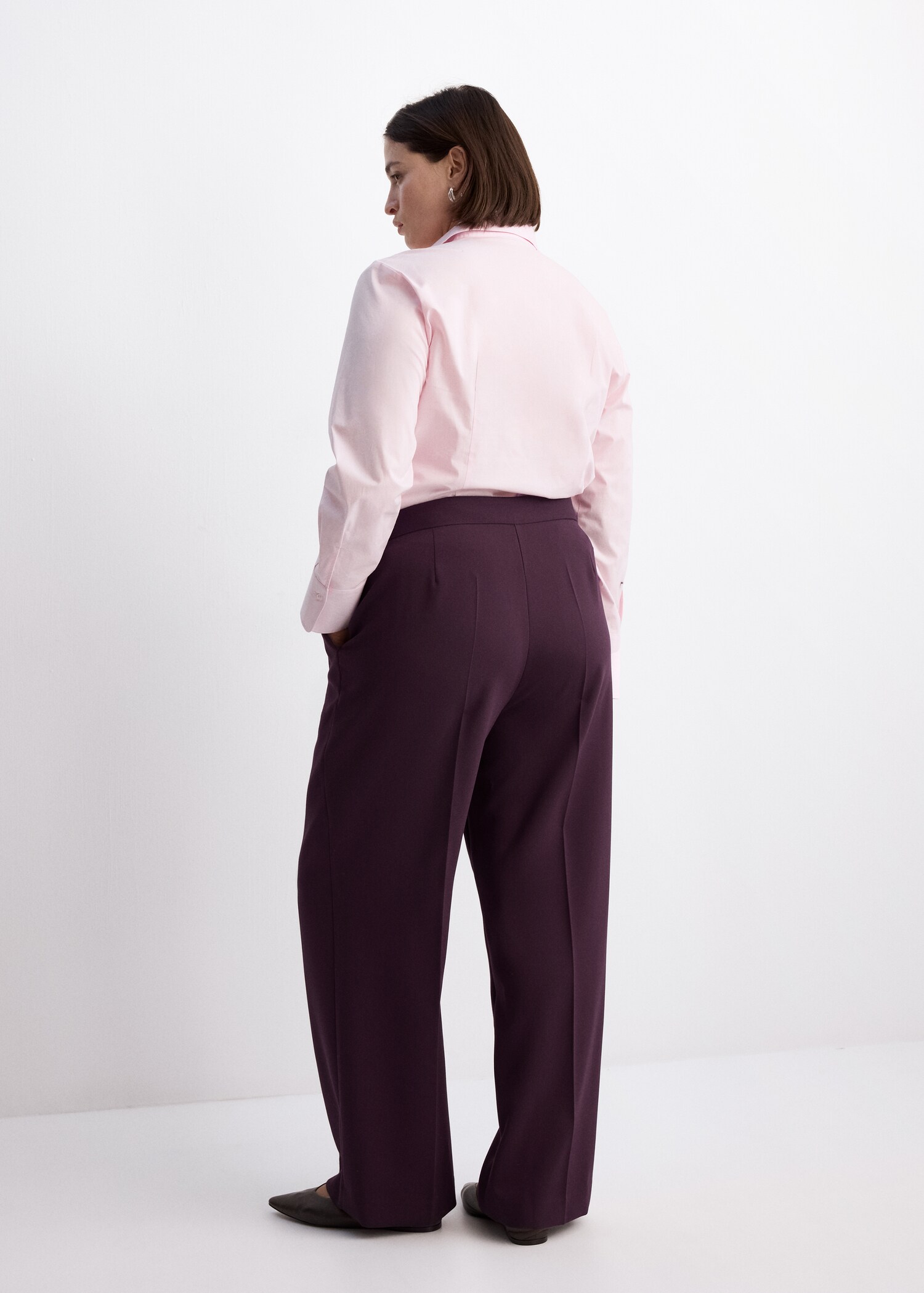 سروال مستقيم عالي الخصر - تفاصيل المنتج 4