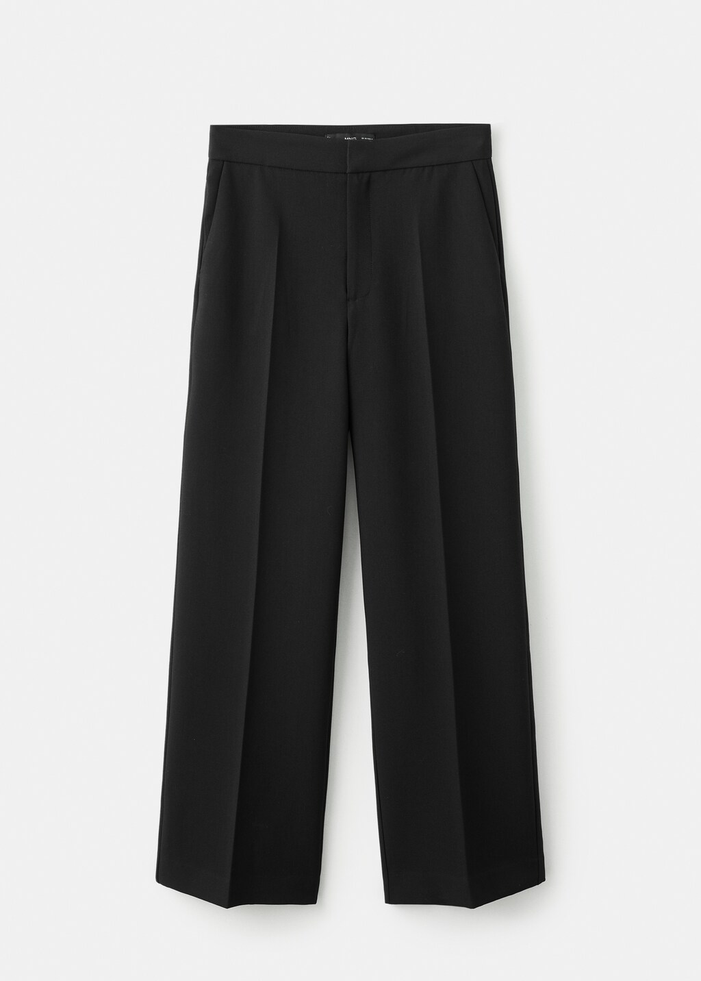 High-waist straight pants