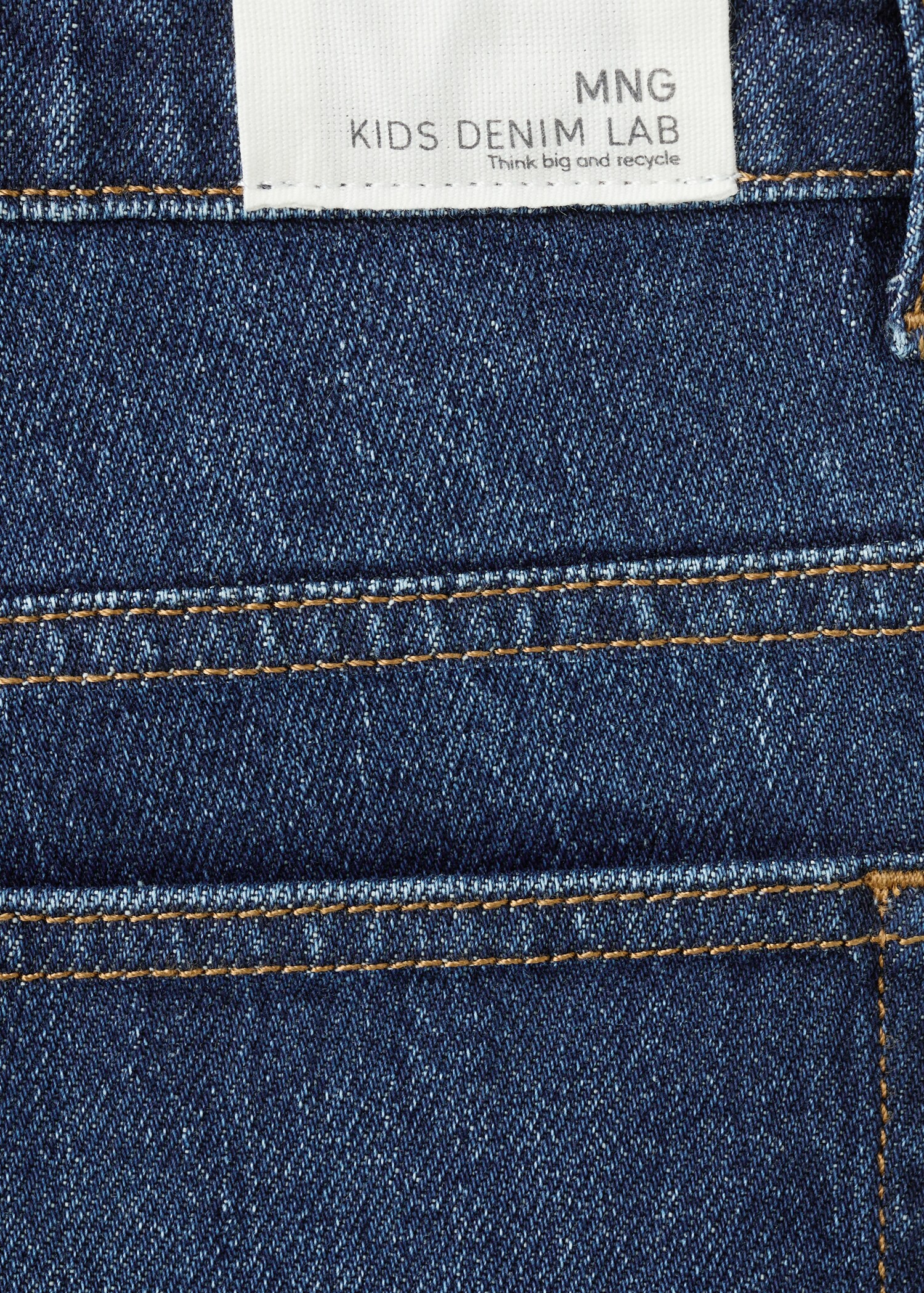 Turned-up straight jeans - Details of the article 0