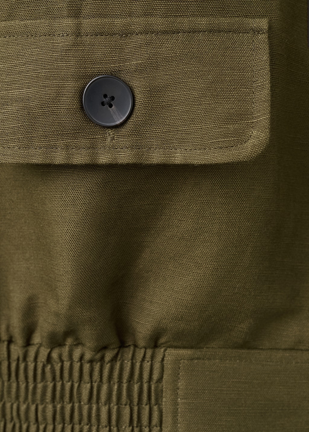 Mango Buttons linen-blend jacket
