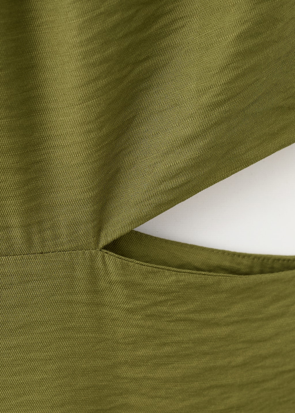 Mango Crinkled-effect dress with cut-out
