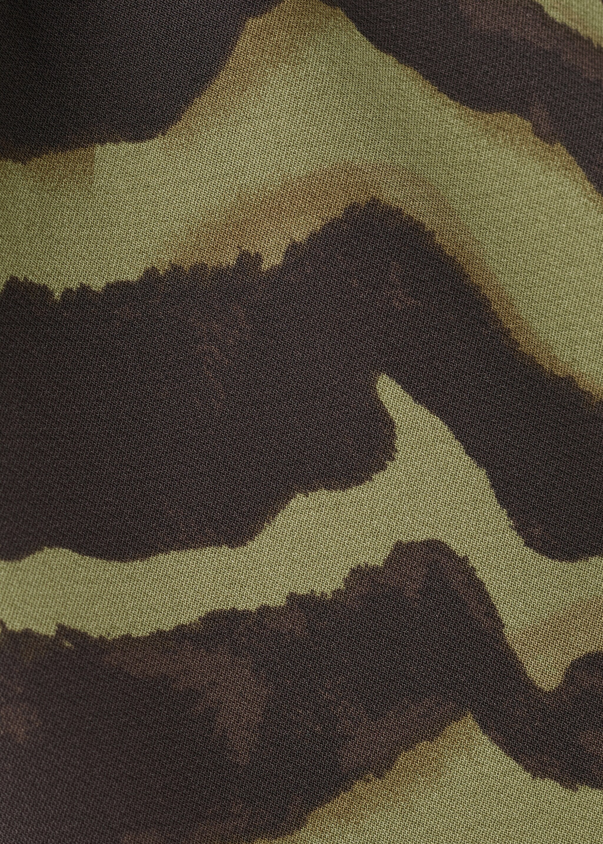 Printed asymmetrical dress - Details of the article 0, Green. Ref: 27041248-00.