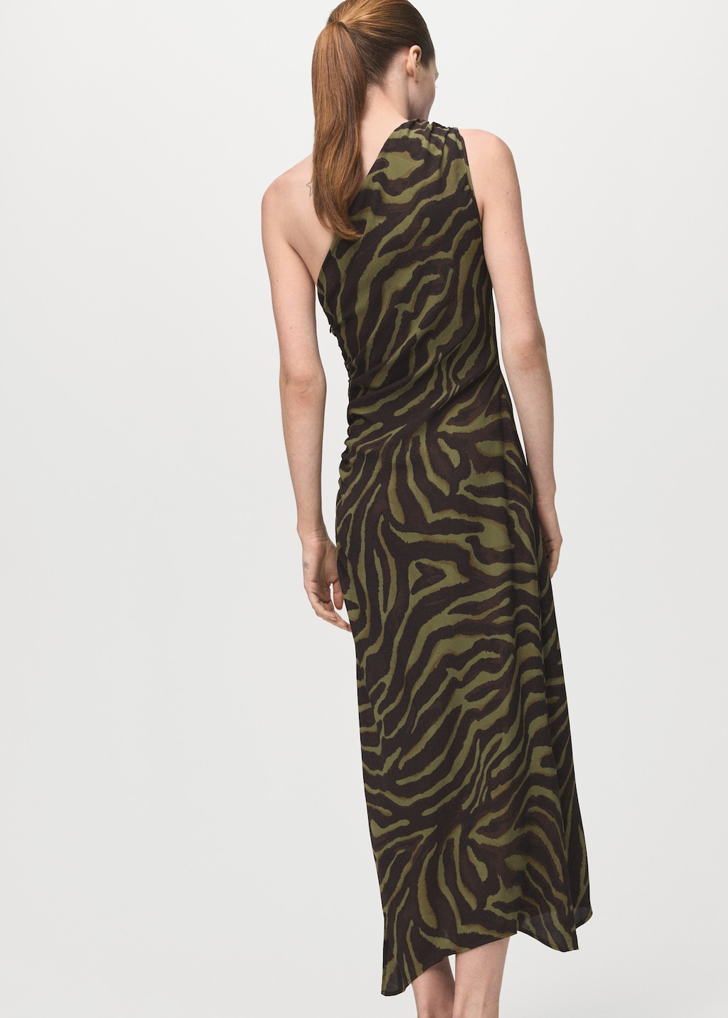 Printed asymmetrical dress - image 3