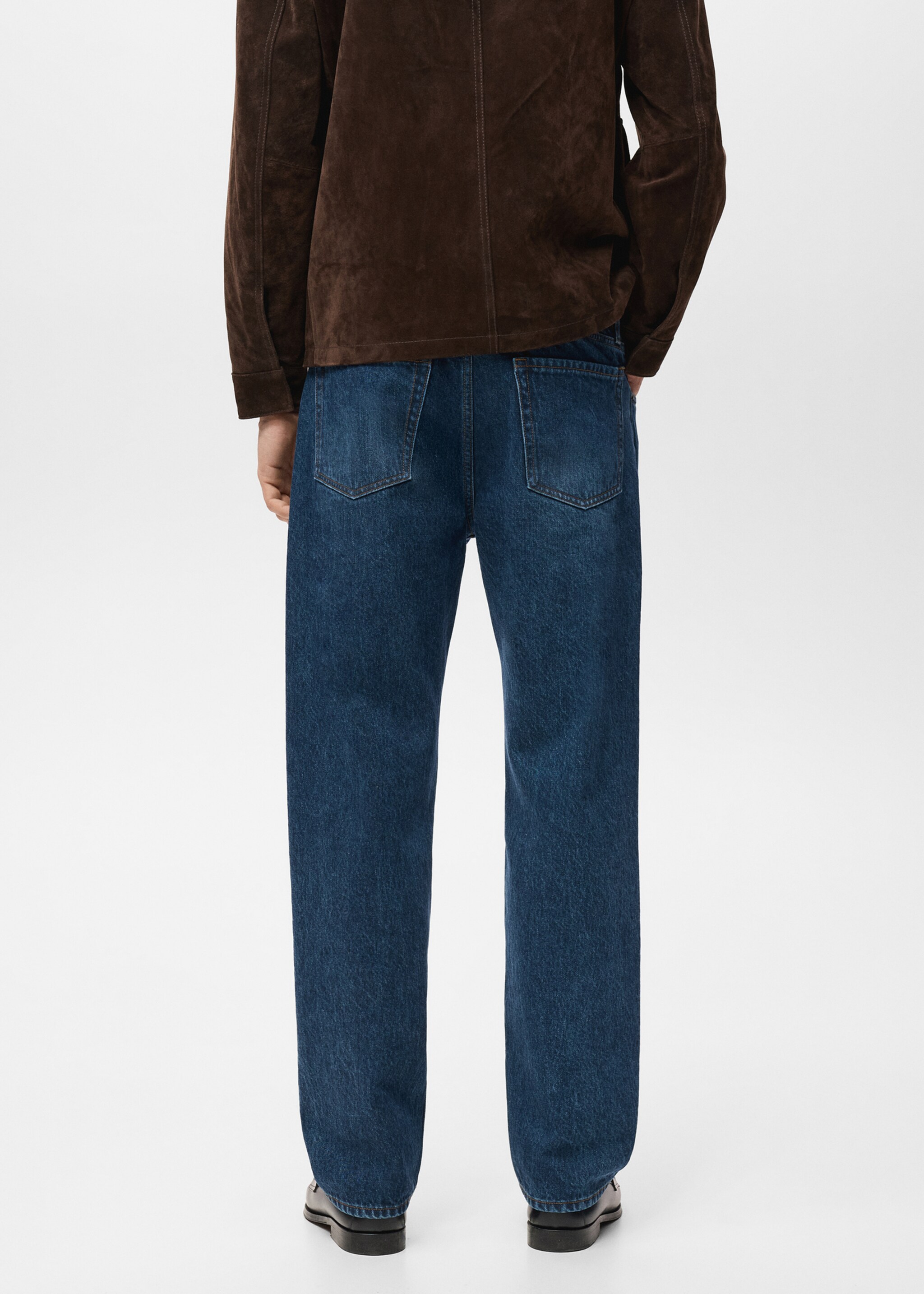 Jeans Moby straight fit lavado oscuro - Reverso del artículo, Azul oscuro. Ref: 27041249-00.