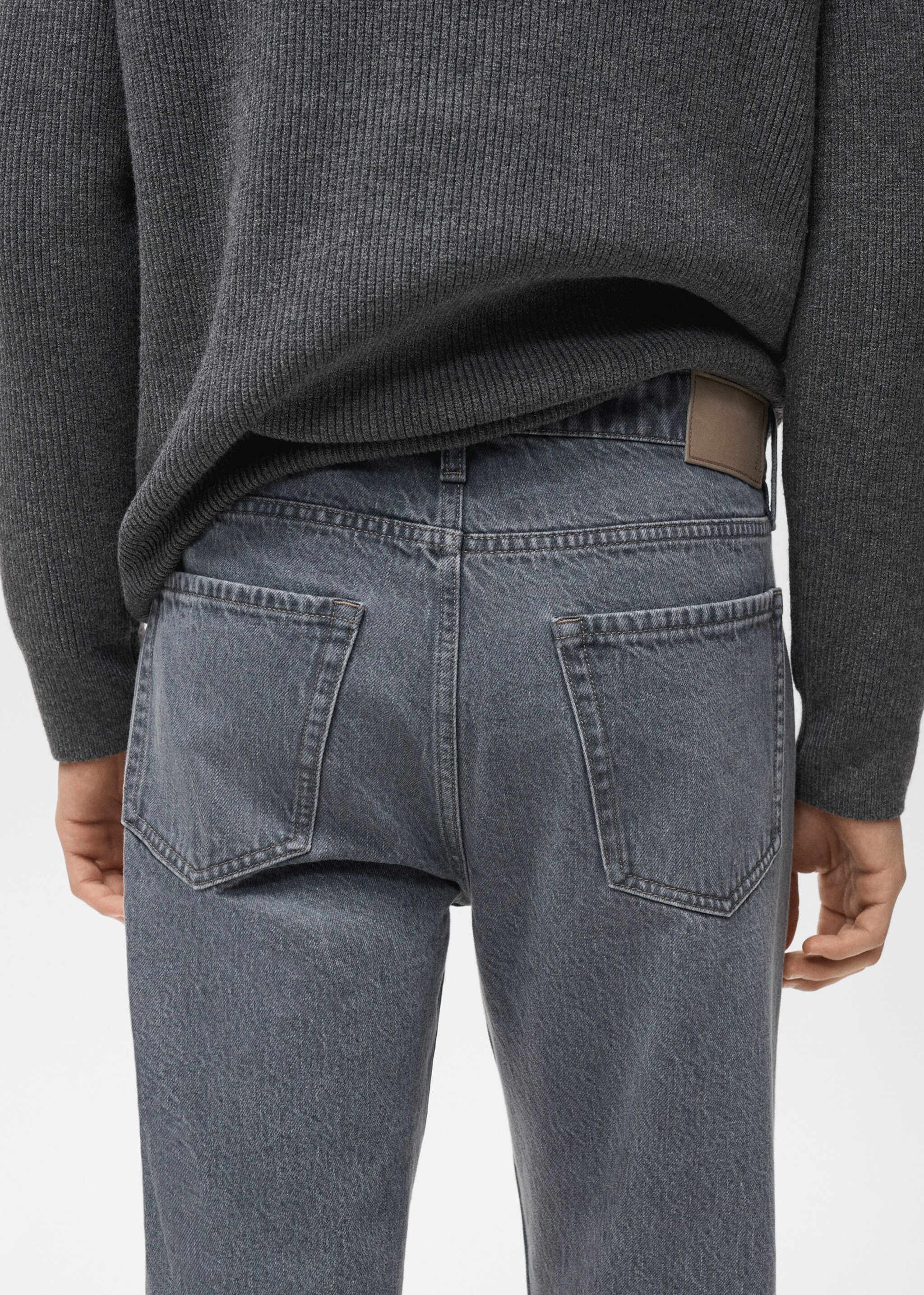 Jeans moby - Details of the article 6, Light Grey Denim. Ref: 27041250-00.