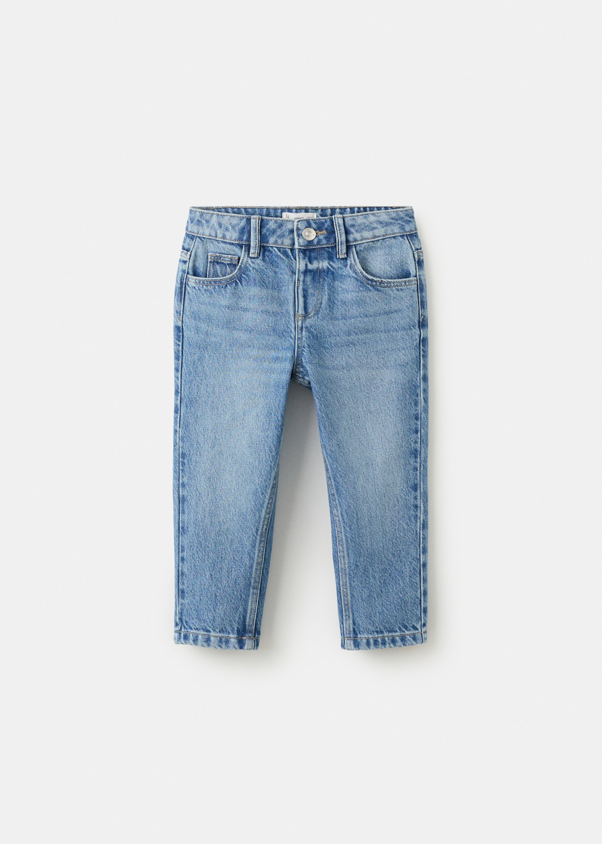 Straight cotton jeans - Article without model, Medium Blue. Ref: 27041251-00.